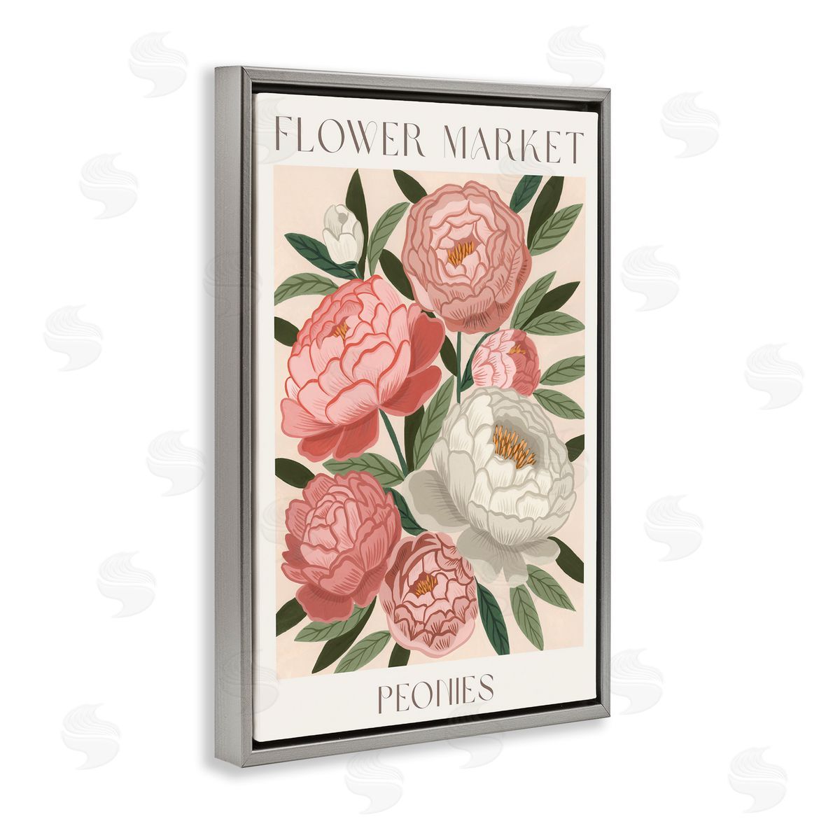 Courtney Haley Flower Market Peonies Canvas Wall Art Print