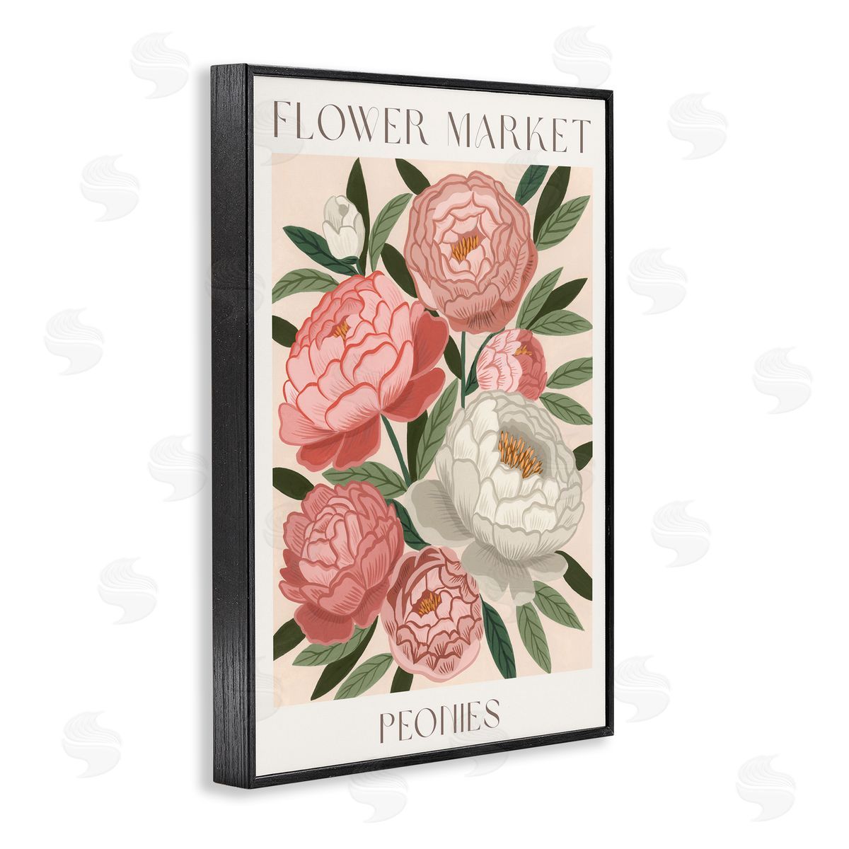 Courtney Haley Flower Market Peonies Canvas Wall Art Print