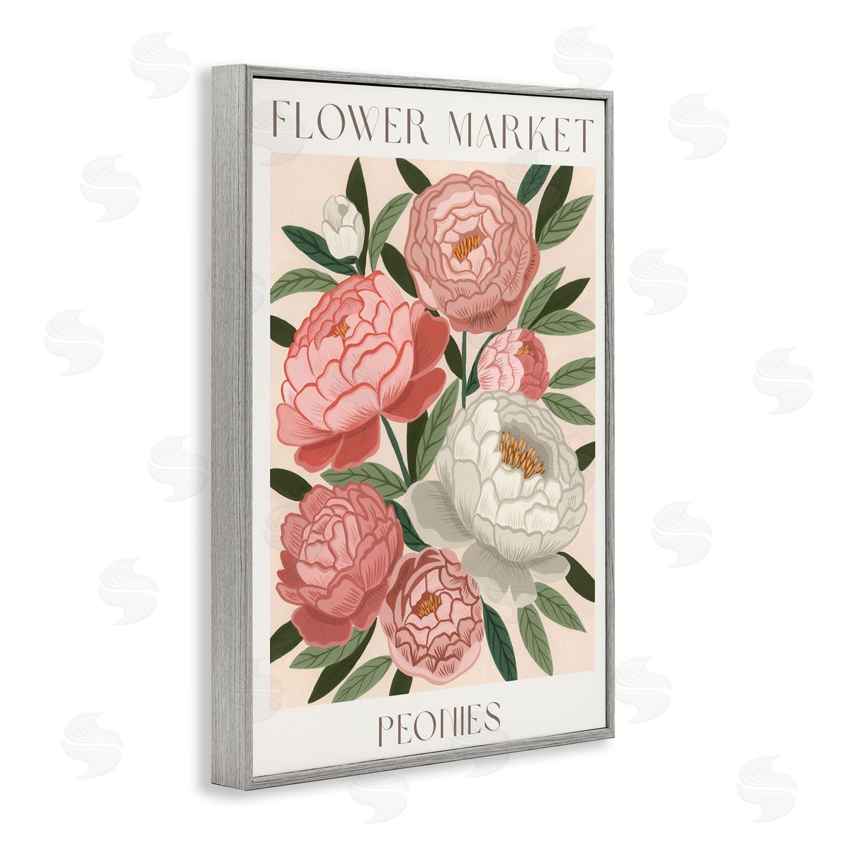 Courtney Haley Flower Market Peonies Canvas Wall Art Print