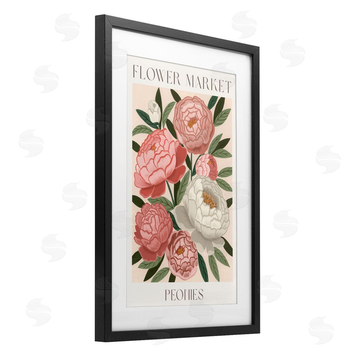 Courtney Haley Flower Market Peonies Canvas Wall Art Print