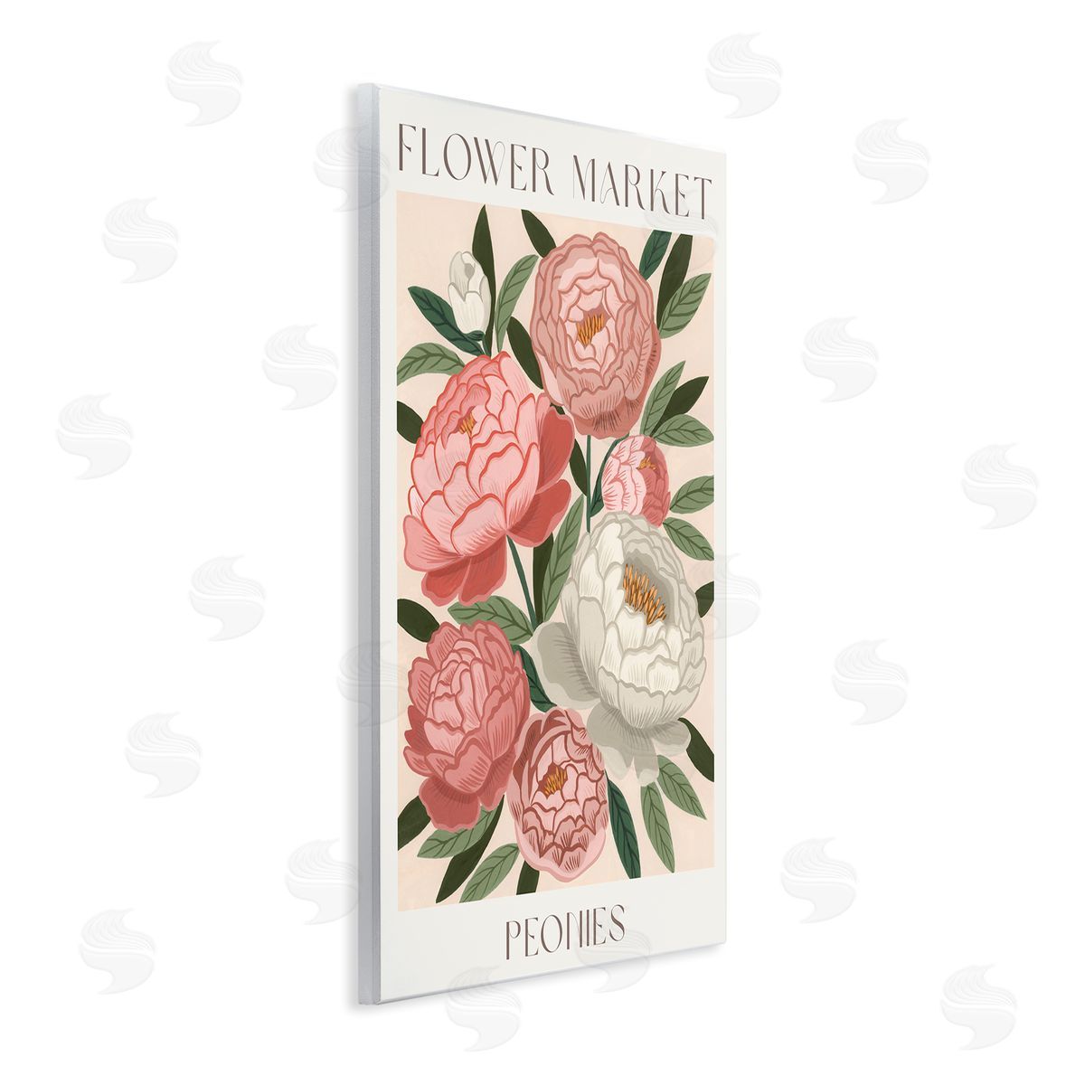 Courtney Haley Flower Market Peonies Canvas Wall Art Print