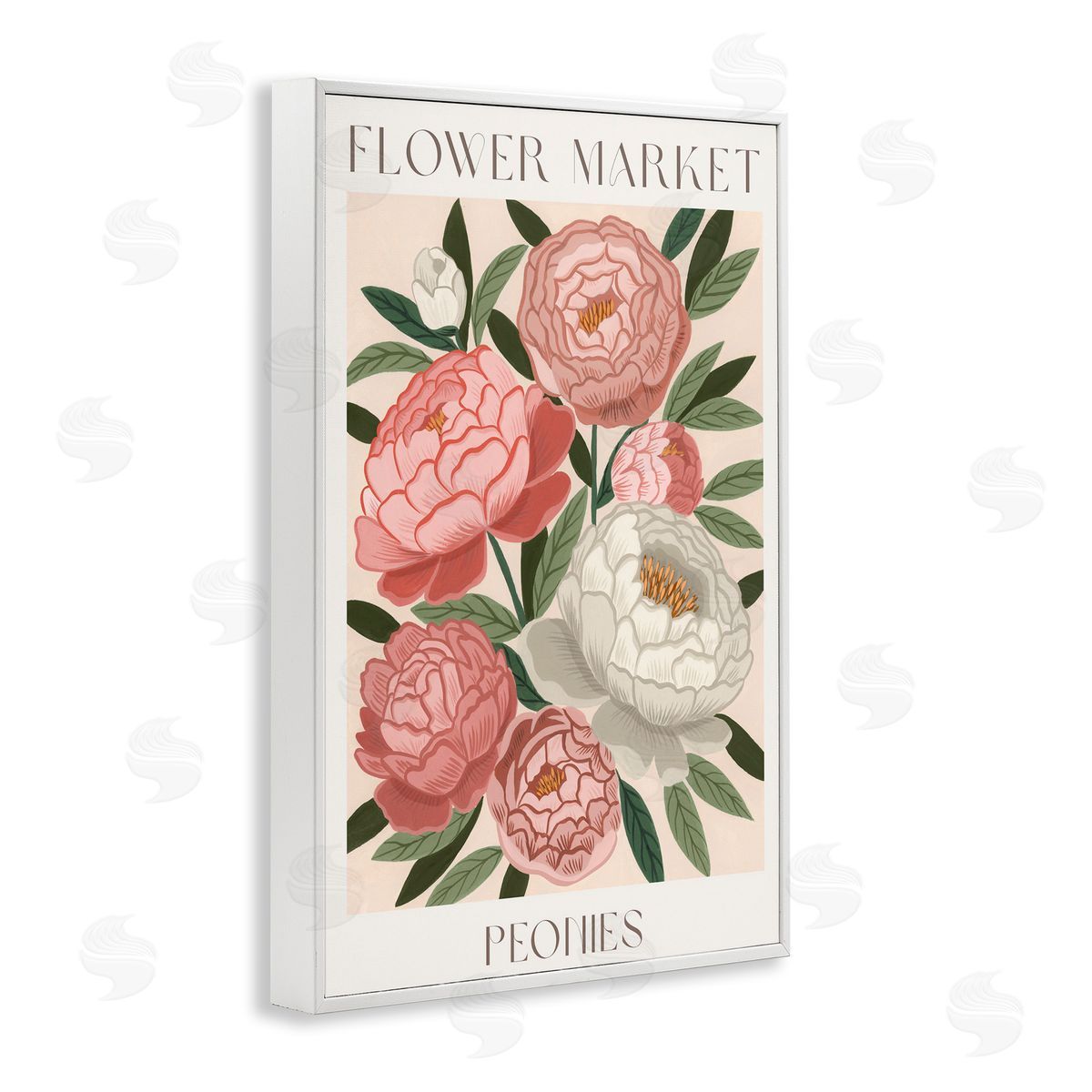 Courtney Haley Flower Market Peonies Canvas Wall Art Print