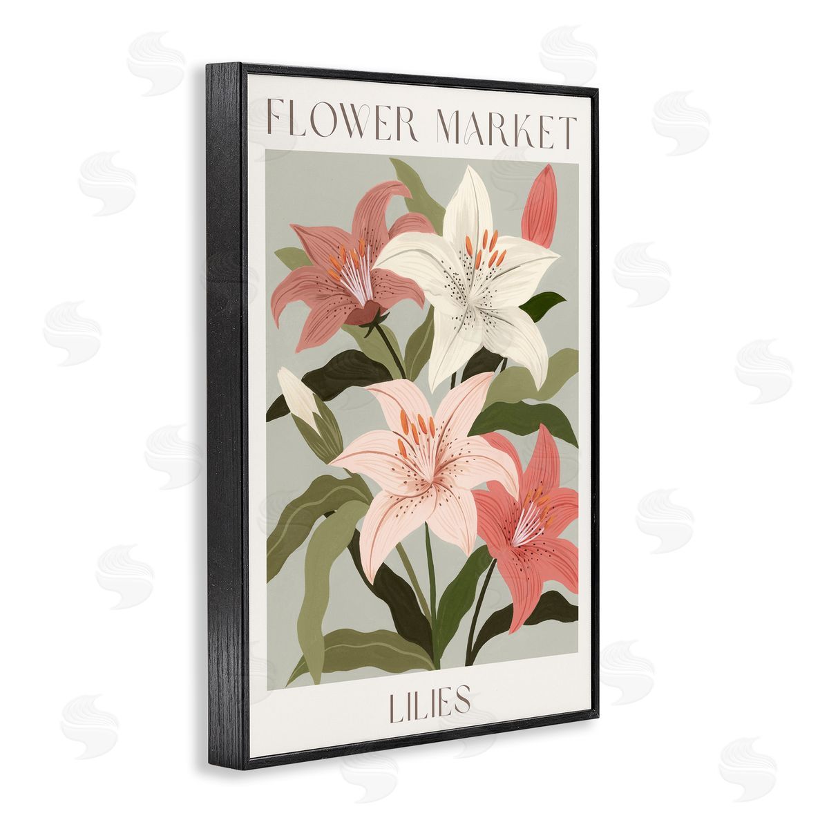 Courtney Haley Flower Market Lilies Canvas Wall Art Print
