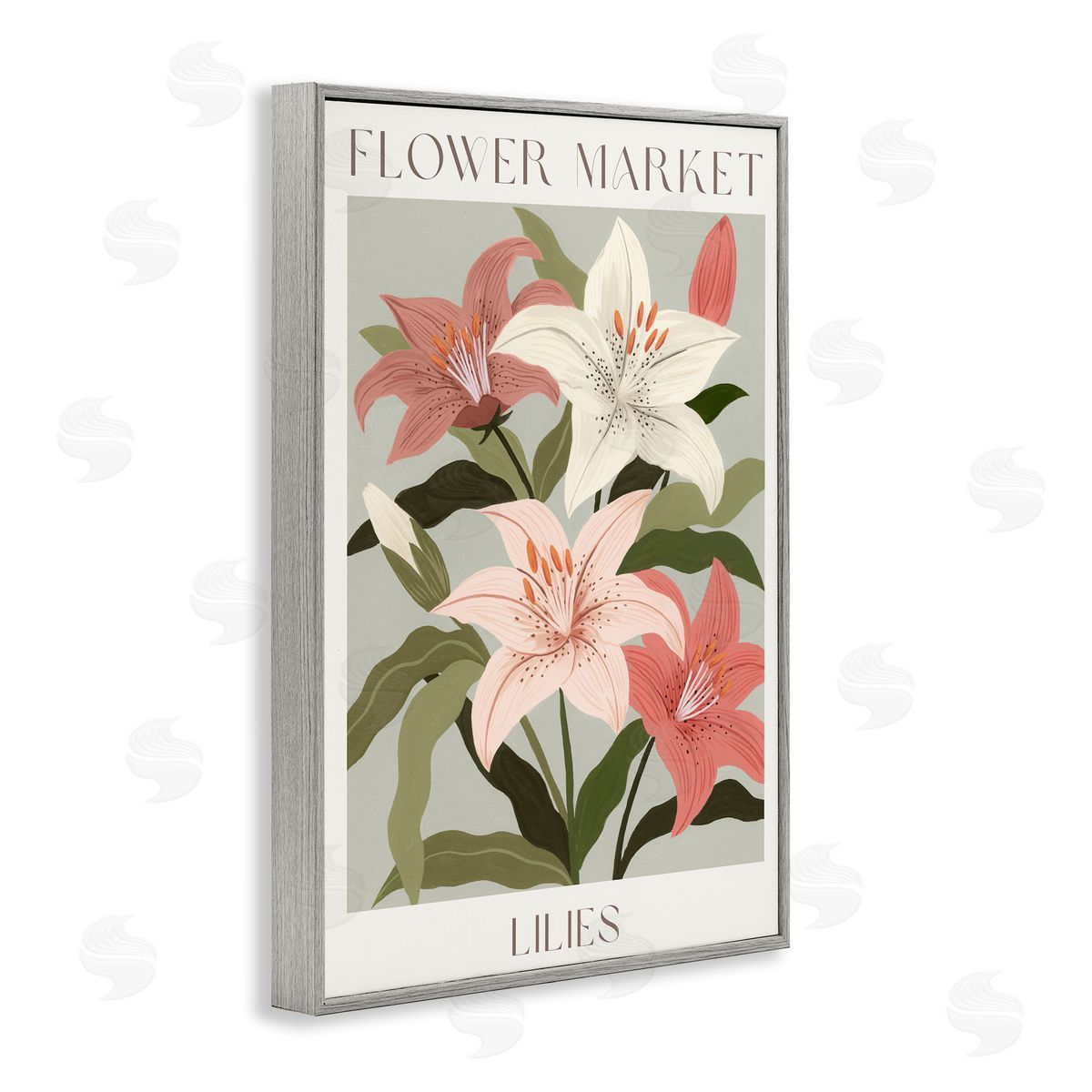 Courtney Haley Flower Market Lilies Canvas Wall Art Print
