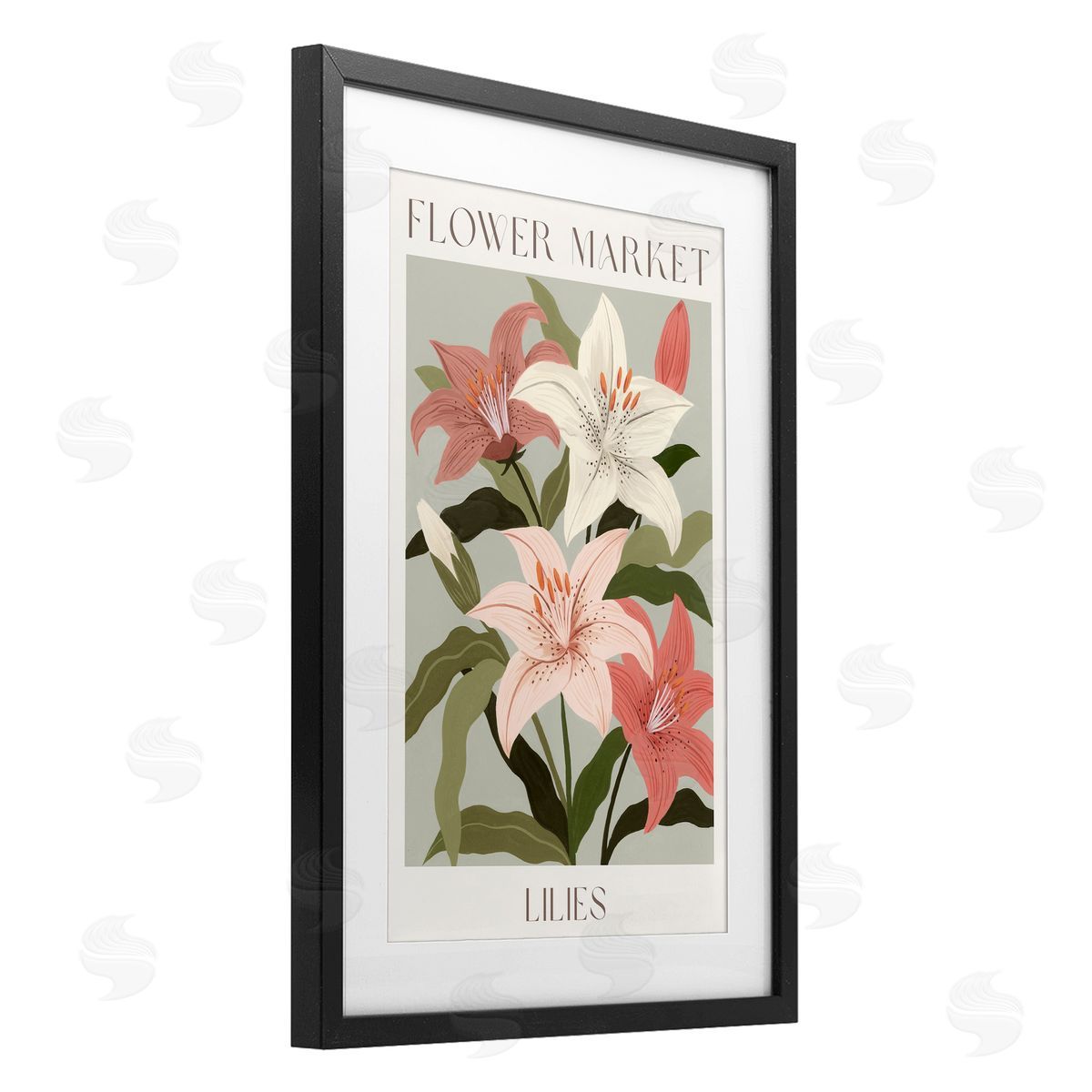 Courtney Haley Flower Market Lilies Canvas Wall Art Print