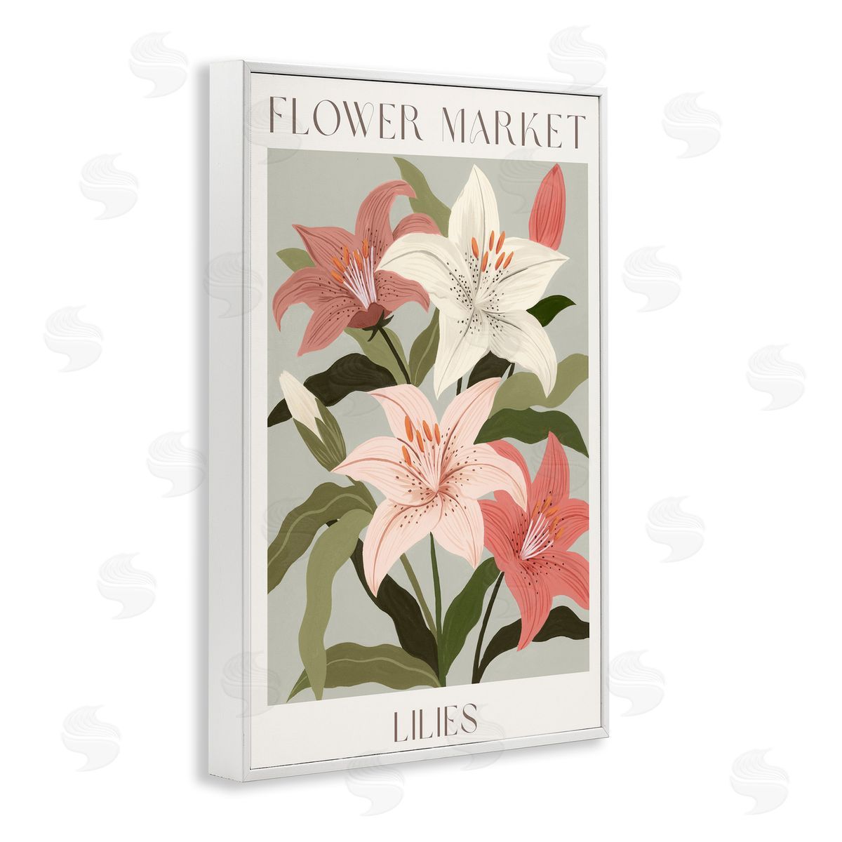 Courtney Haley Flower Market Lilies Canvas Wall Art Print