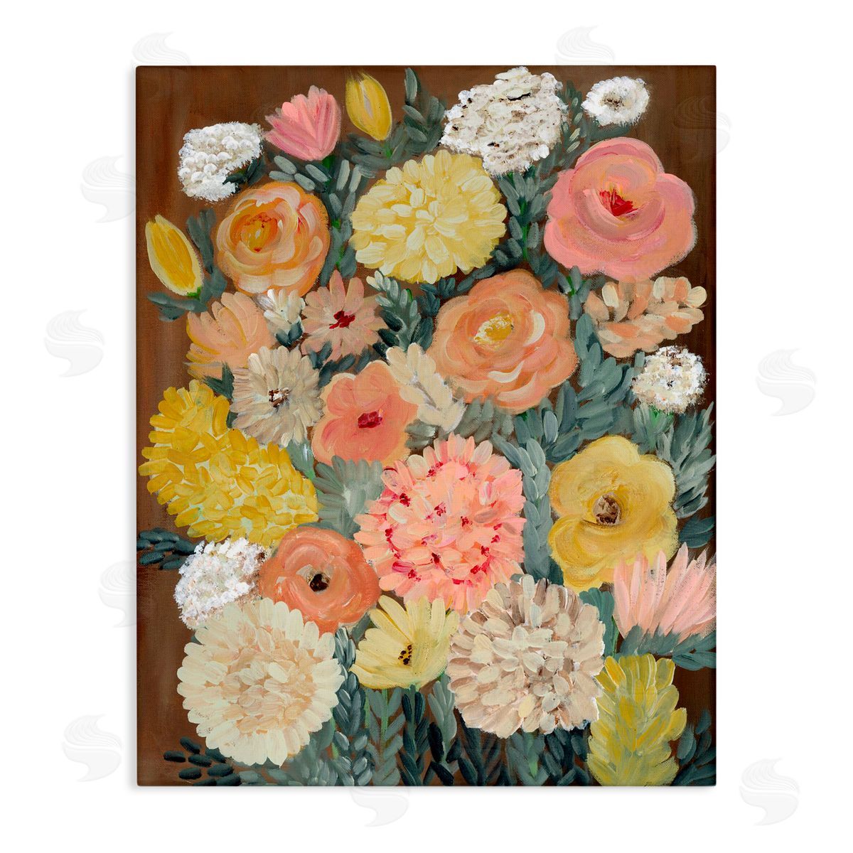 Kristal Clifford Blossom Delight Assortment Canvas Wall Art Print