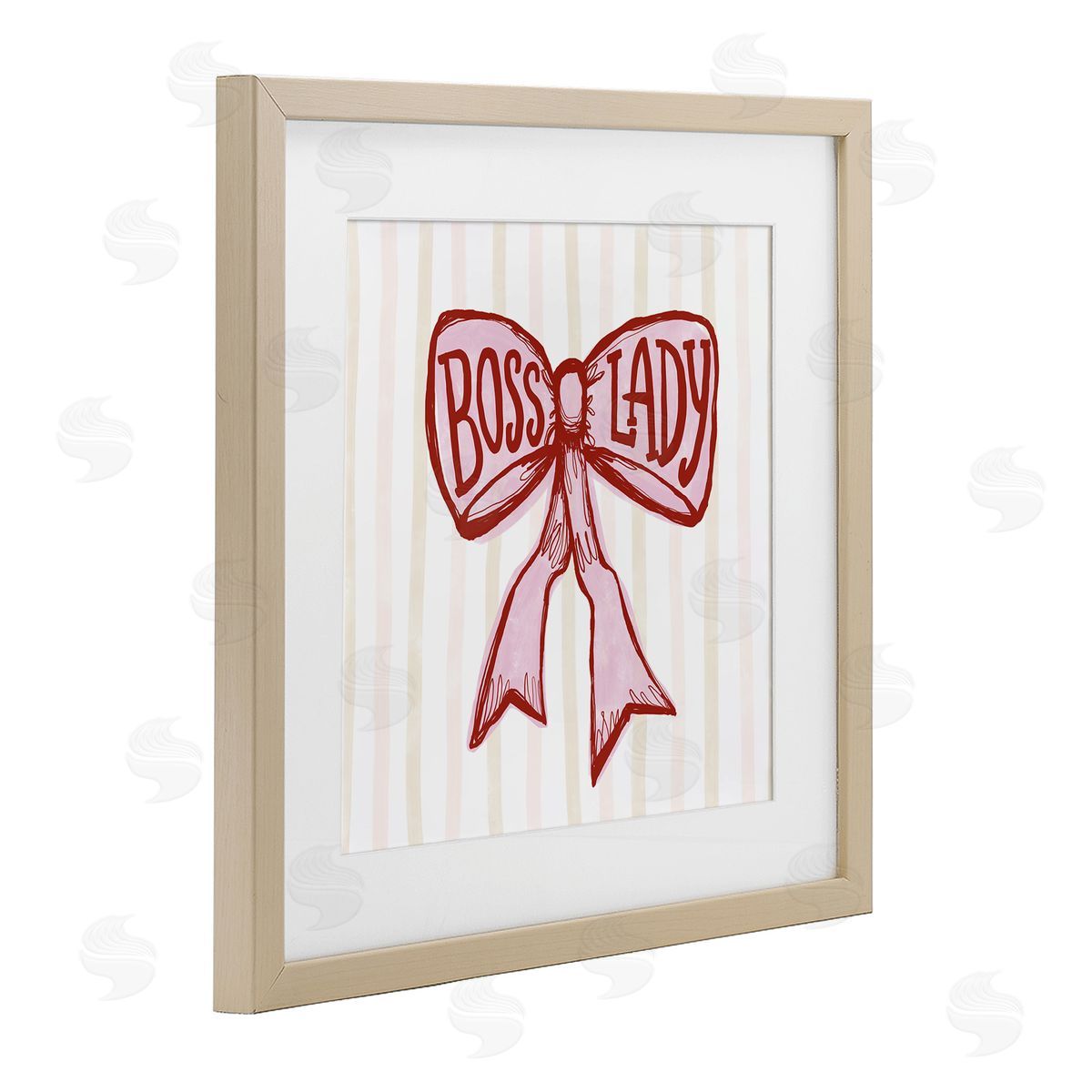 Connie Summers Boss Lady Pink Bow Canvas Wall Art Print