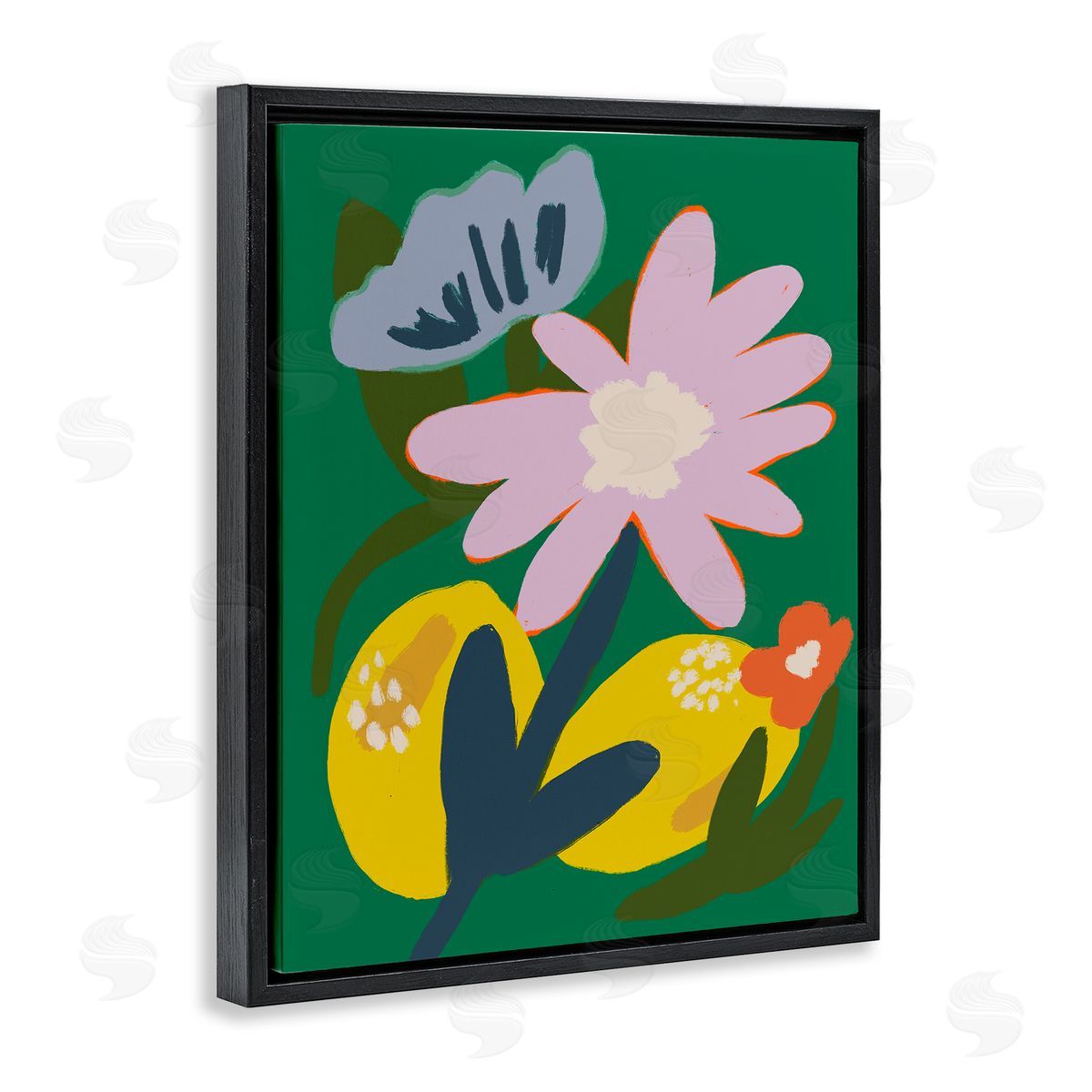 Breathe Live Explore by Oris Eddu Modern Lemon Party Canvas Wall Art Print