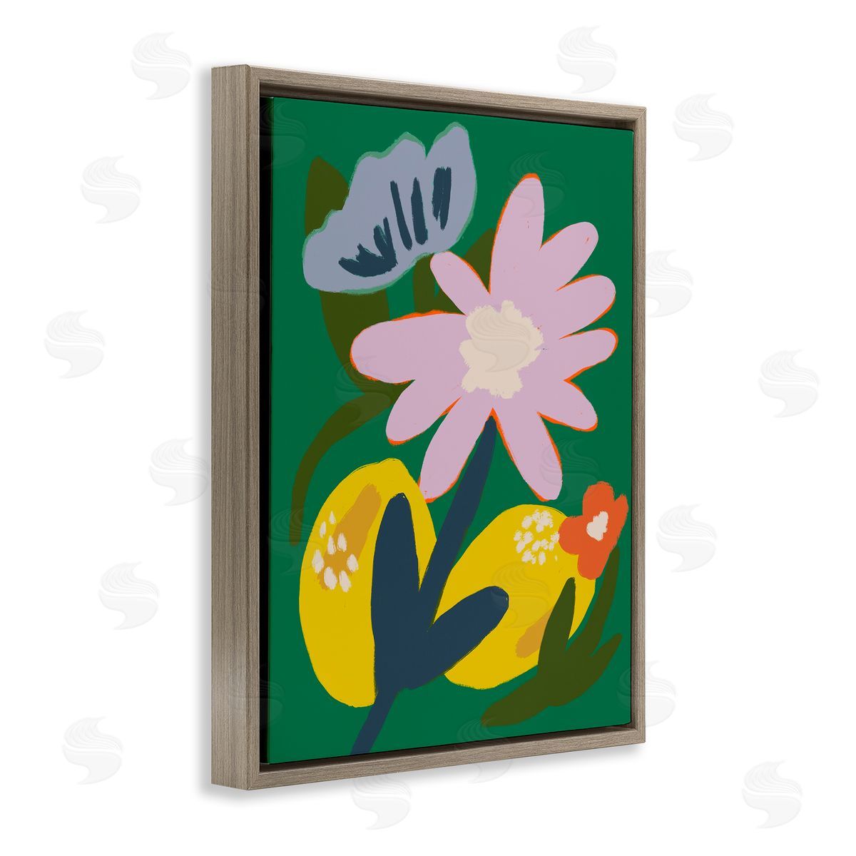 Breathe Live Explore by Oris Eddu Modern Lemon Party Canvas Wall Art Print