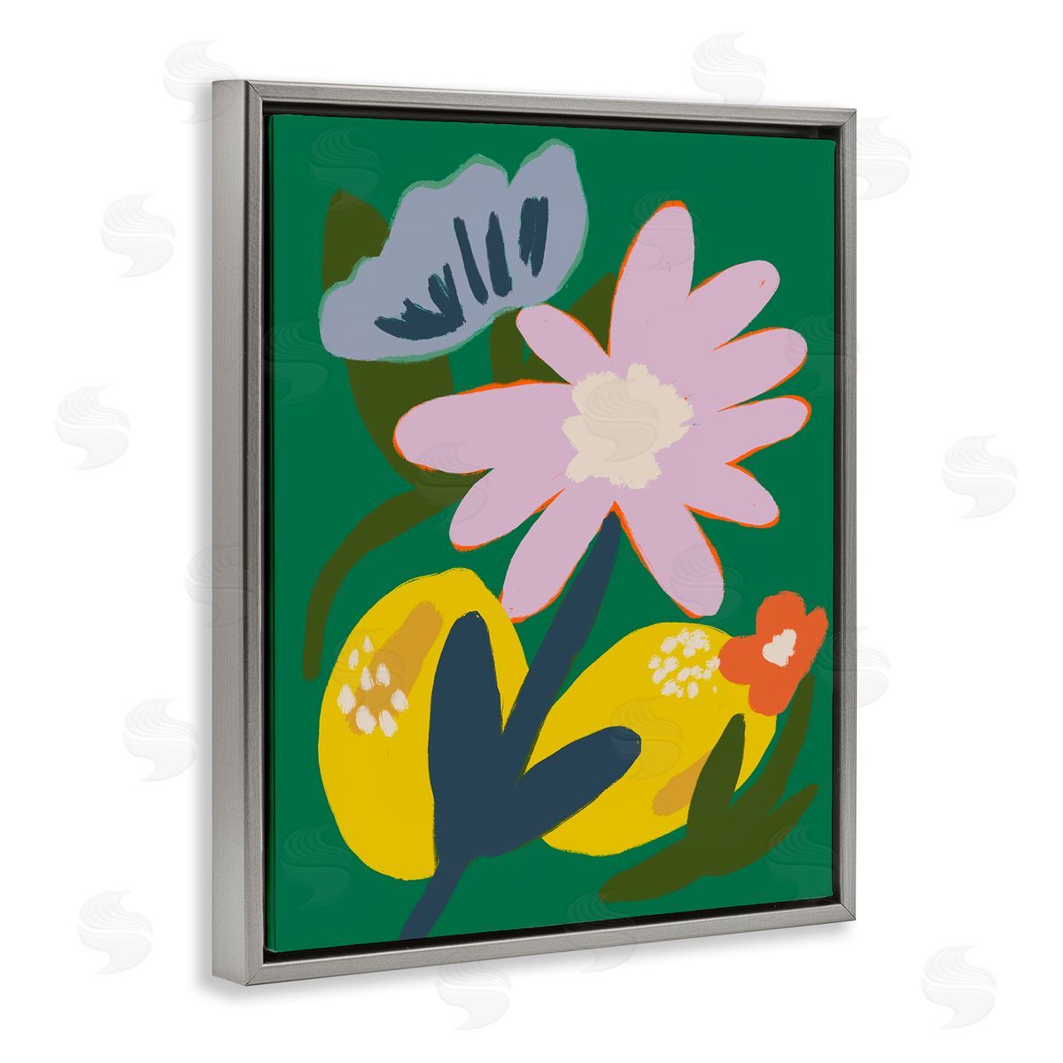 Breathe Live Explore by Oris Eddu Modern Lemon Party Canvas Wall Art Print