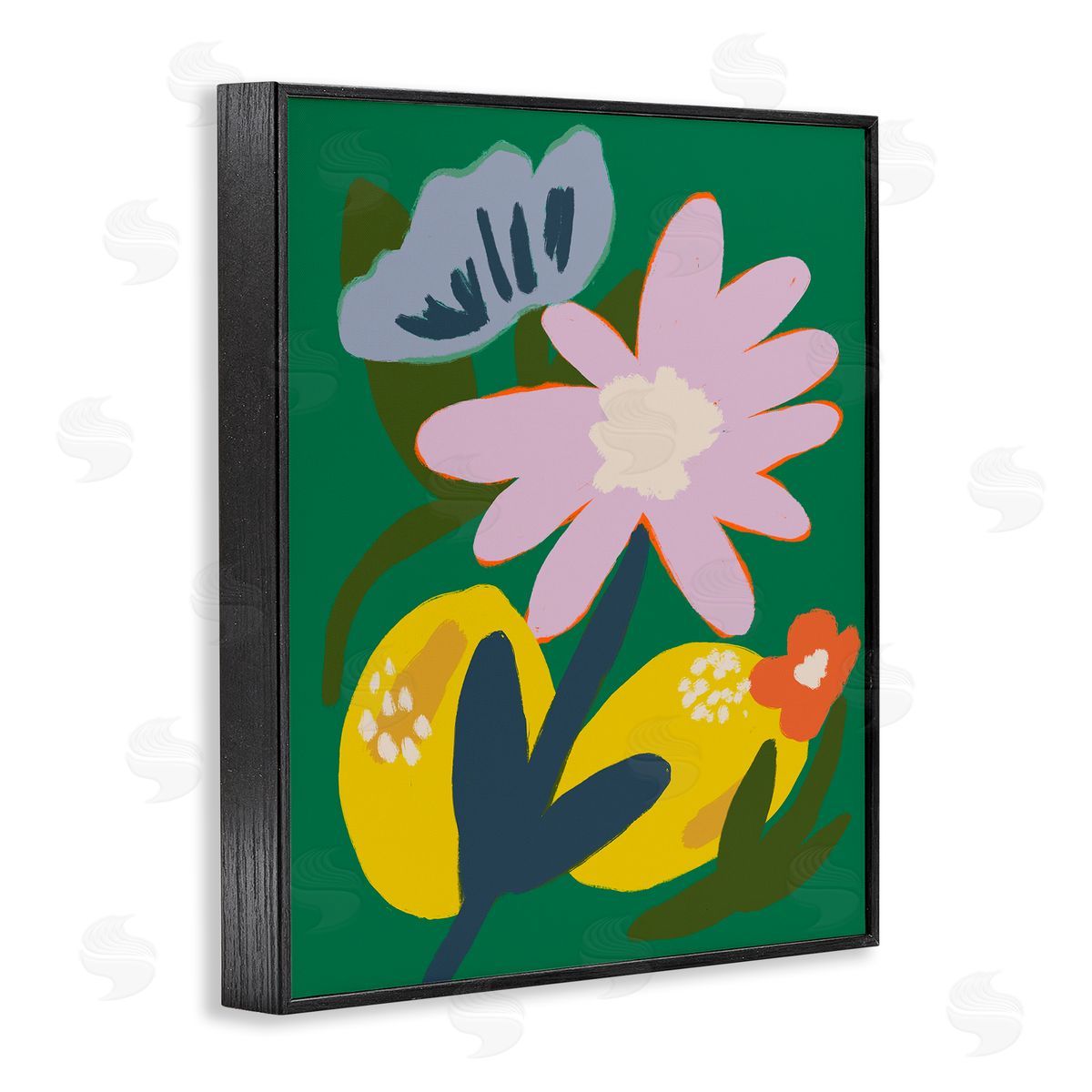 Breathe Live Explore by Oris Eddu Modern Lemon Party Canvas Wall Art Print