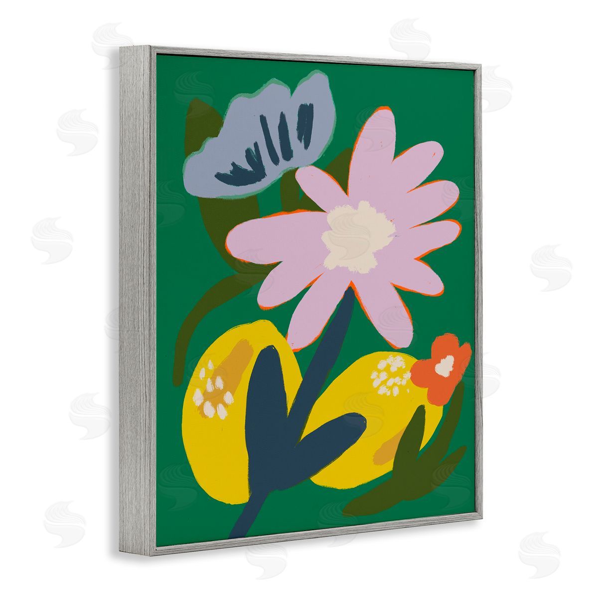 Breathe Live Explore by Oris Eddu Modern Lemon Party Canvas Wall Art Print