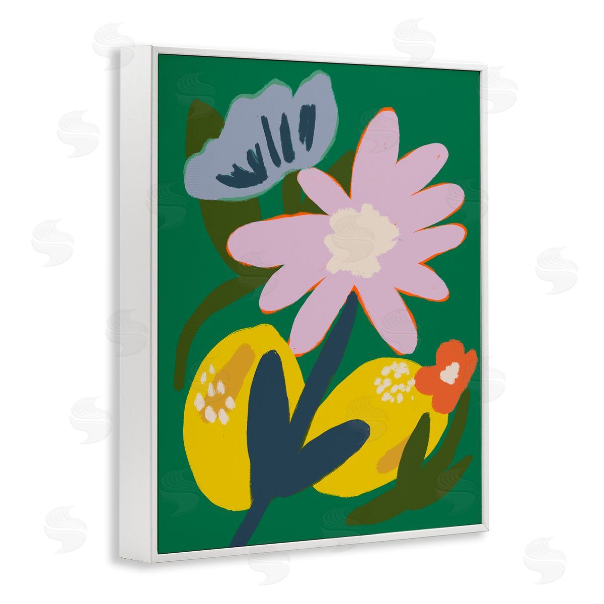 Breathe Live Explore by Oris Eddu Modern Lemon Party Canvas Wall Art Print