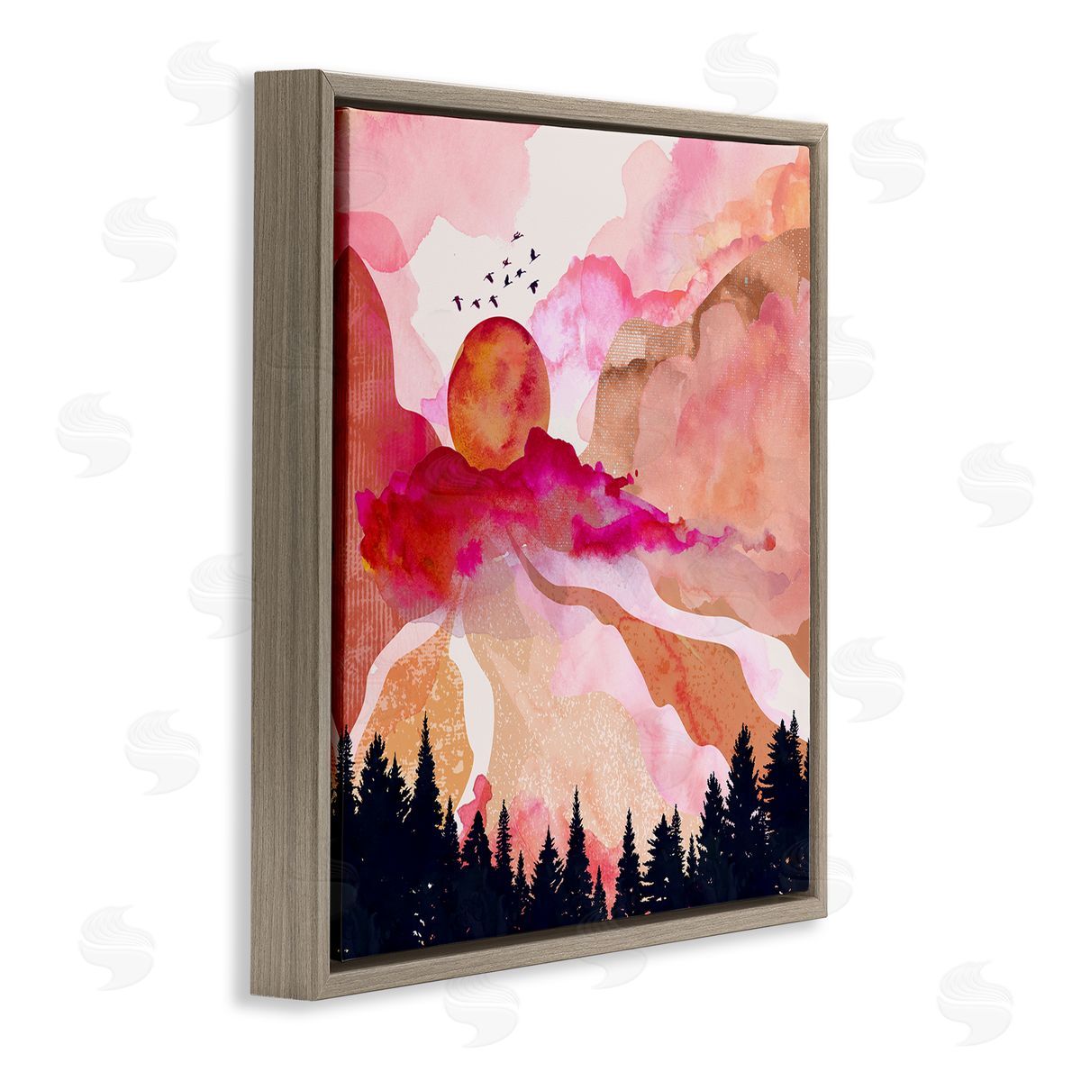 Mia Charro Dawn In The River Canvas Wall Art Print