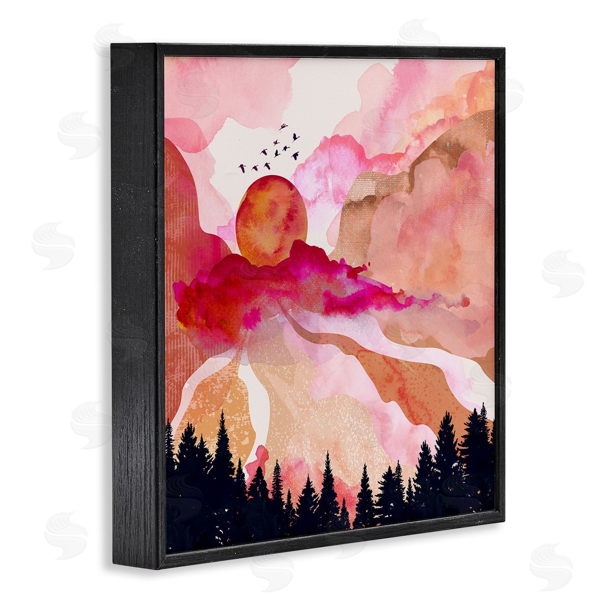 Mia Charro Dawn In The River Canvas Wall Art Print