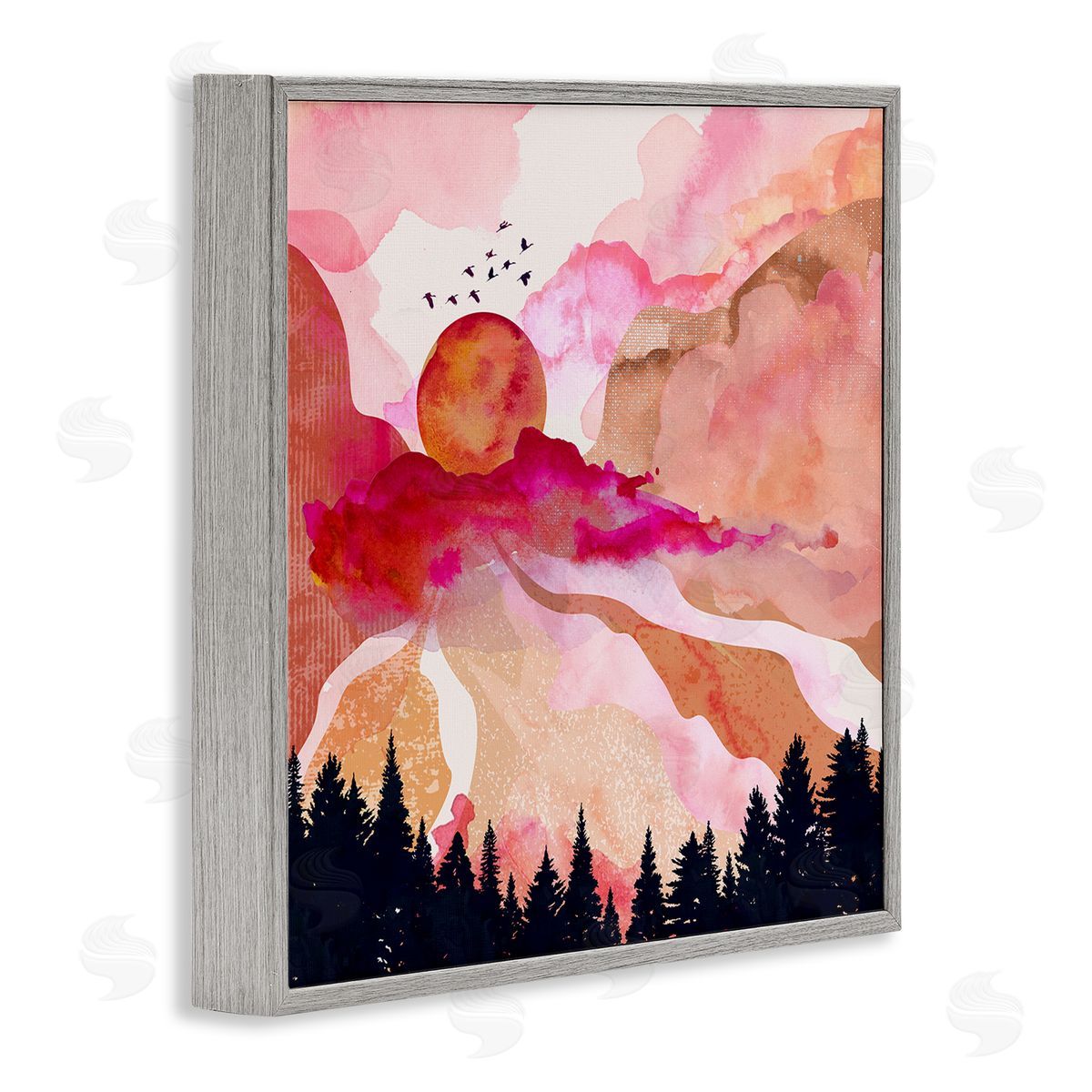 Mia Charro Dawn In The River Canvas Wall Art Print