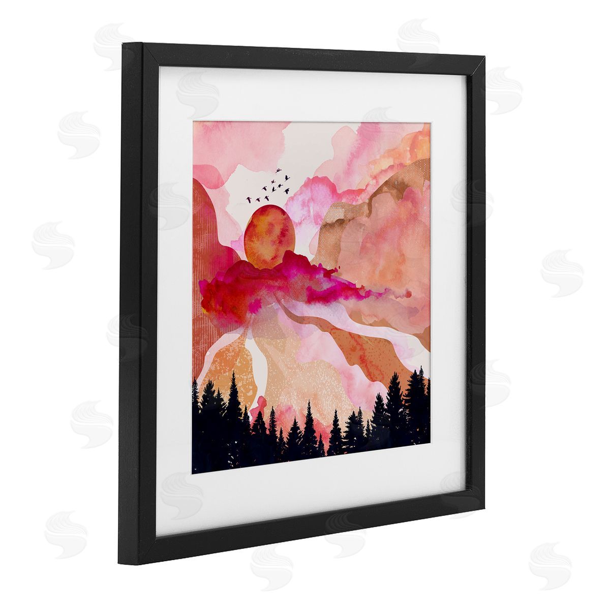 Mia Charro Dawn In The River Canvas Wall Art Print