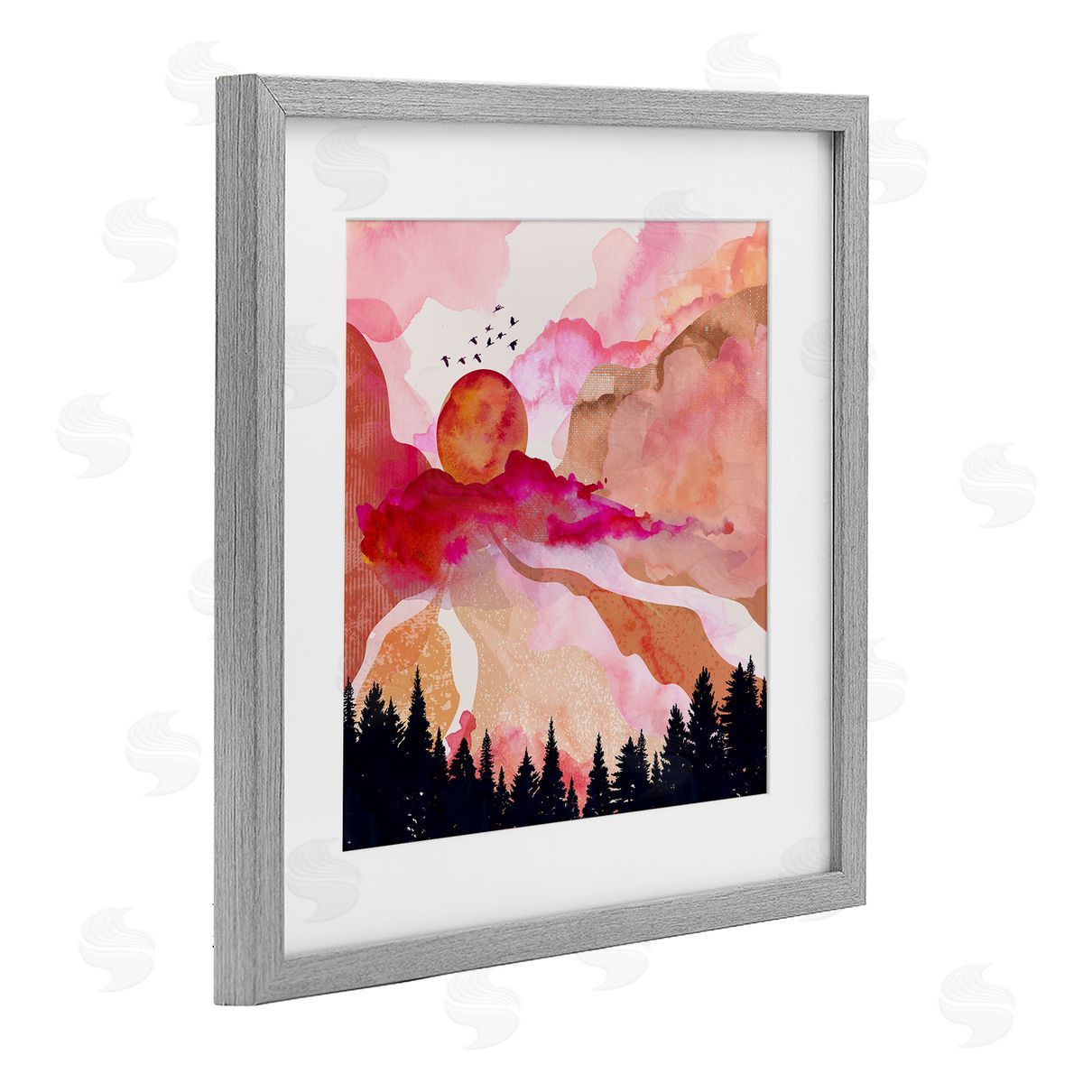 Mia Charro Dawn In The River Canvas Wall Art Print