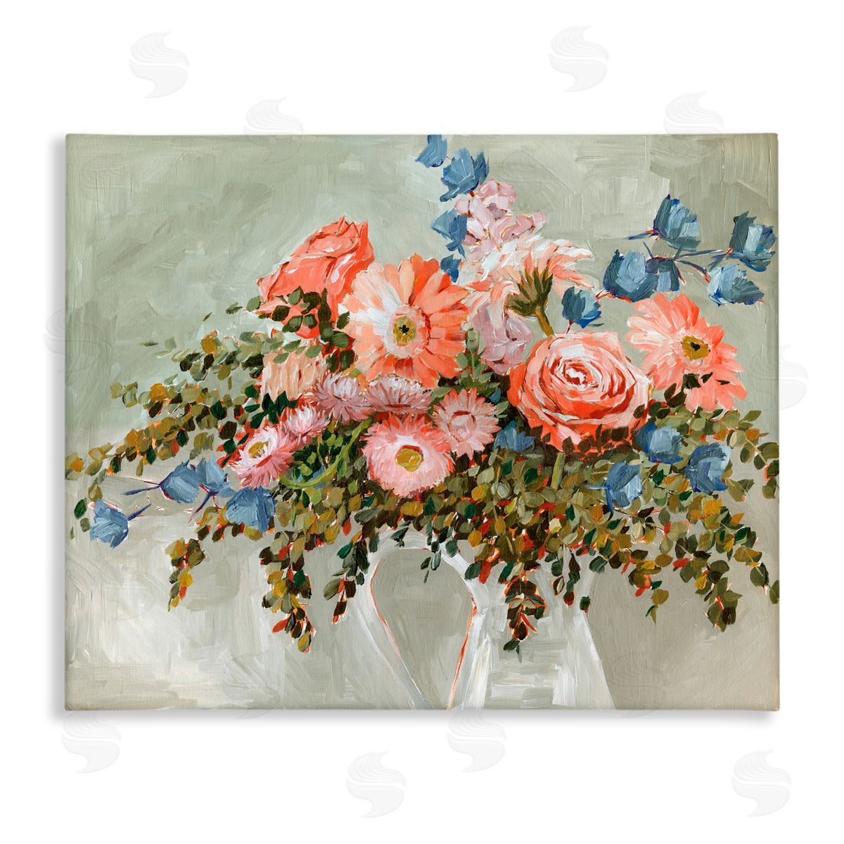 Annie Quigley Assorted Rose Bouquet Canvas Wall Art Print
