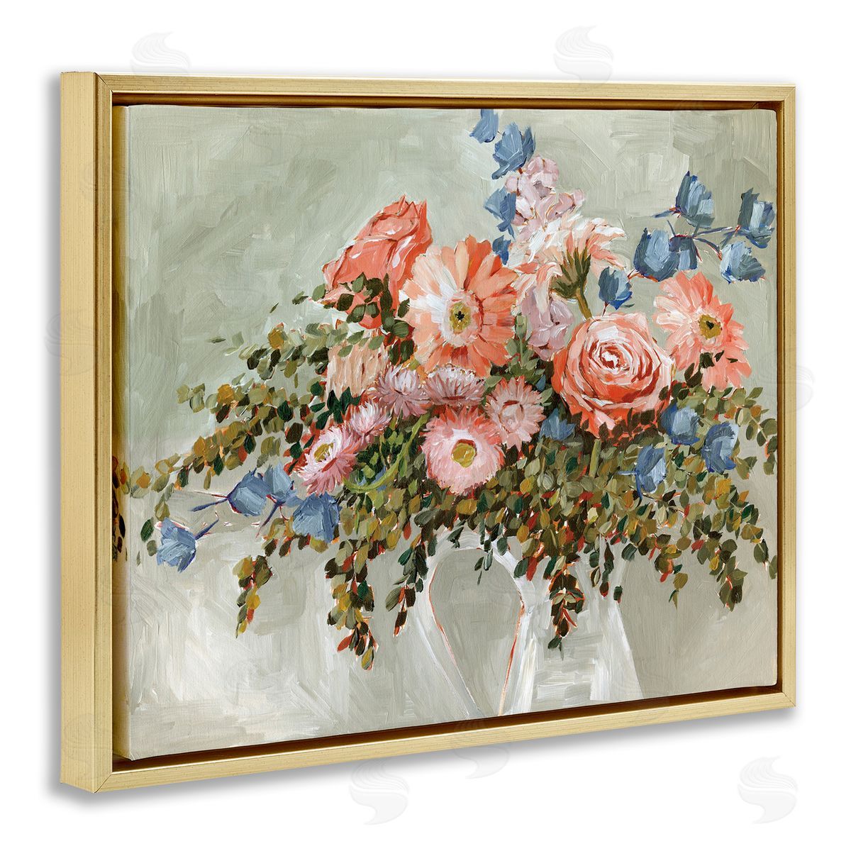 Annie Quigley Assorted Rose Bouquet Canvas Wall Art Print