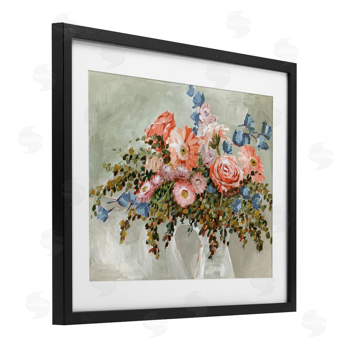 Annie Quigley Assorted Rose Bouquet Canvas Wall Art Print
