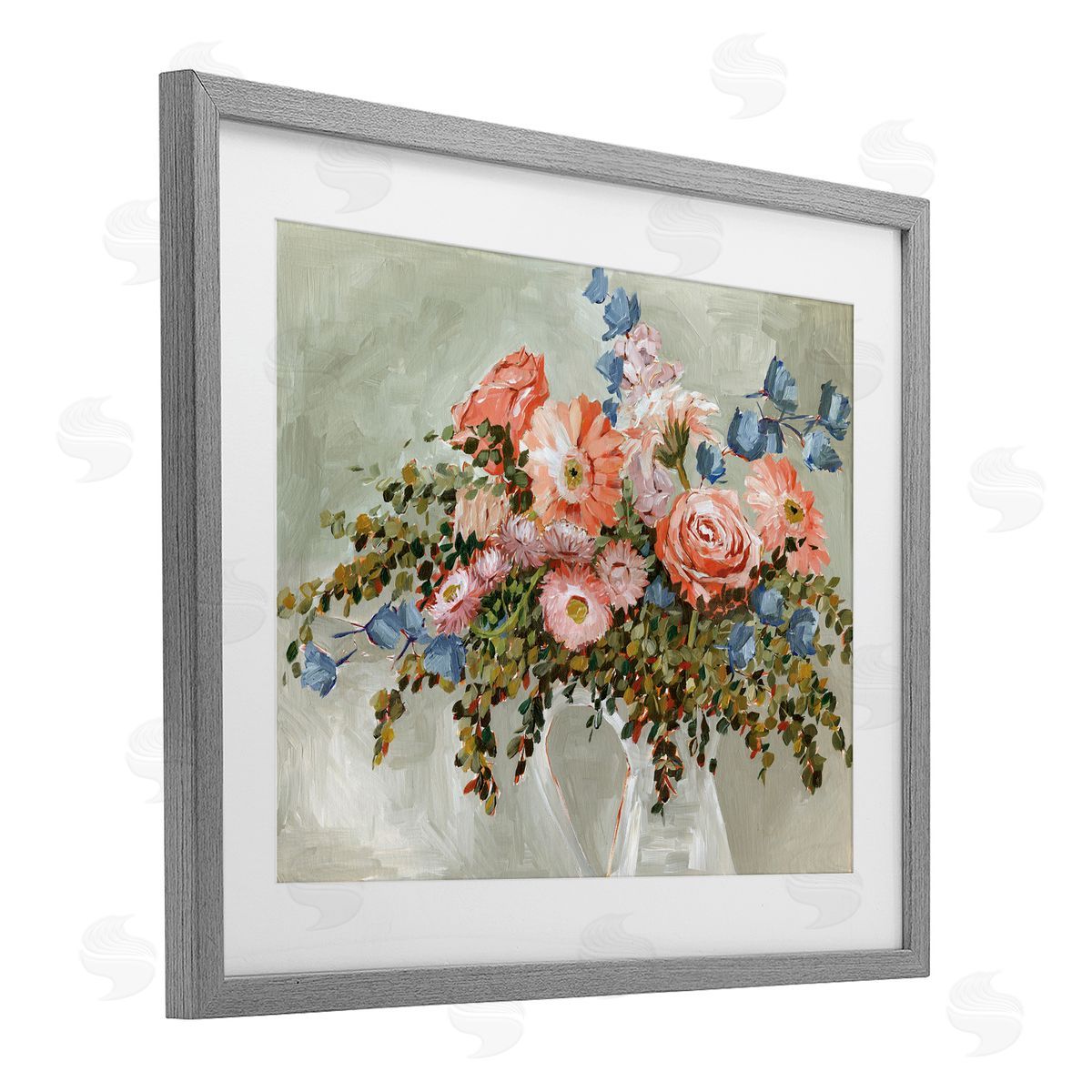 Annie Quigley Assorted Rose Bouquet Canvas Wall Art Print