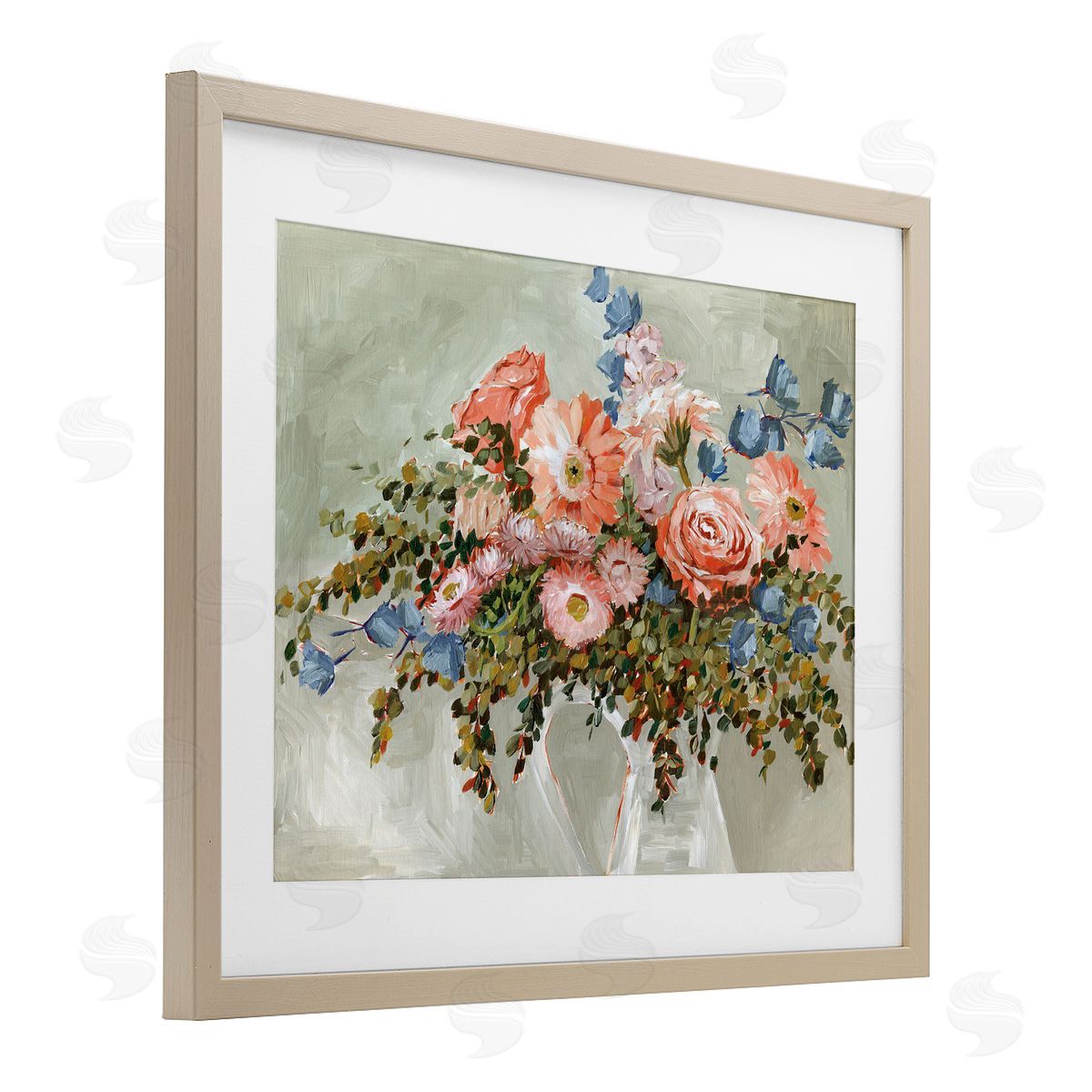 Annie Quigley Assorted Rose Bouquet Canvas Wall Art Print