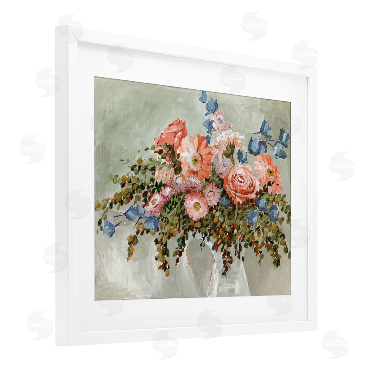 Annie Quigley Assorted Rose Bouquet Canvas Wall Art Print