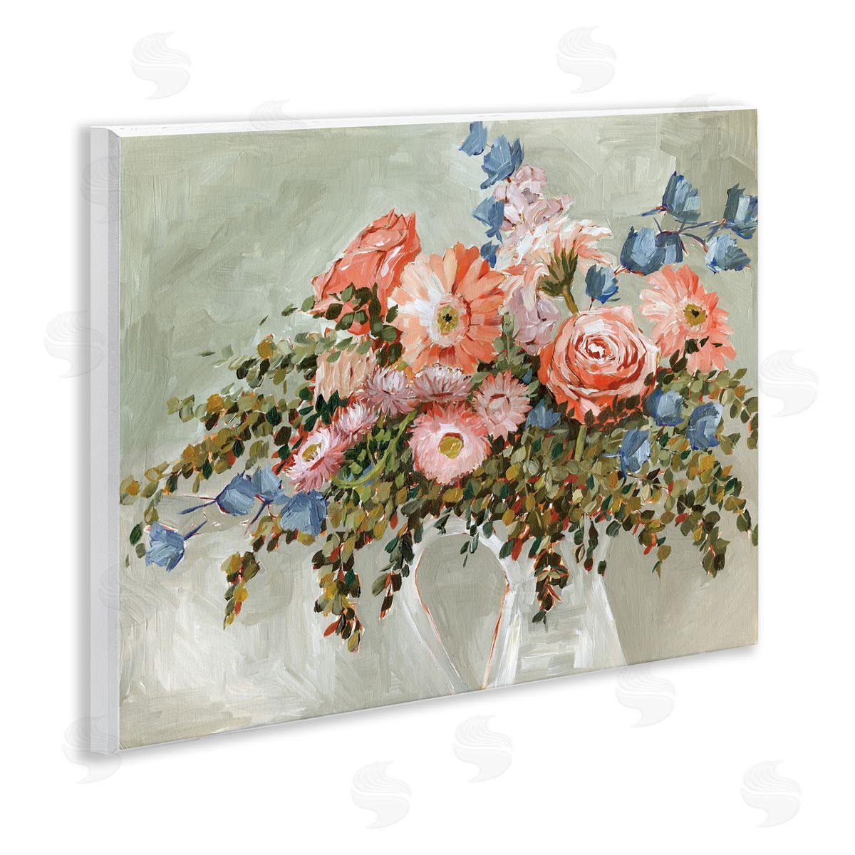 Annie Quigley Assorted Rose Bouquet Canvas Wall Art Print