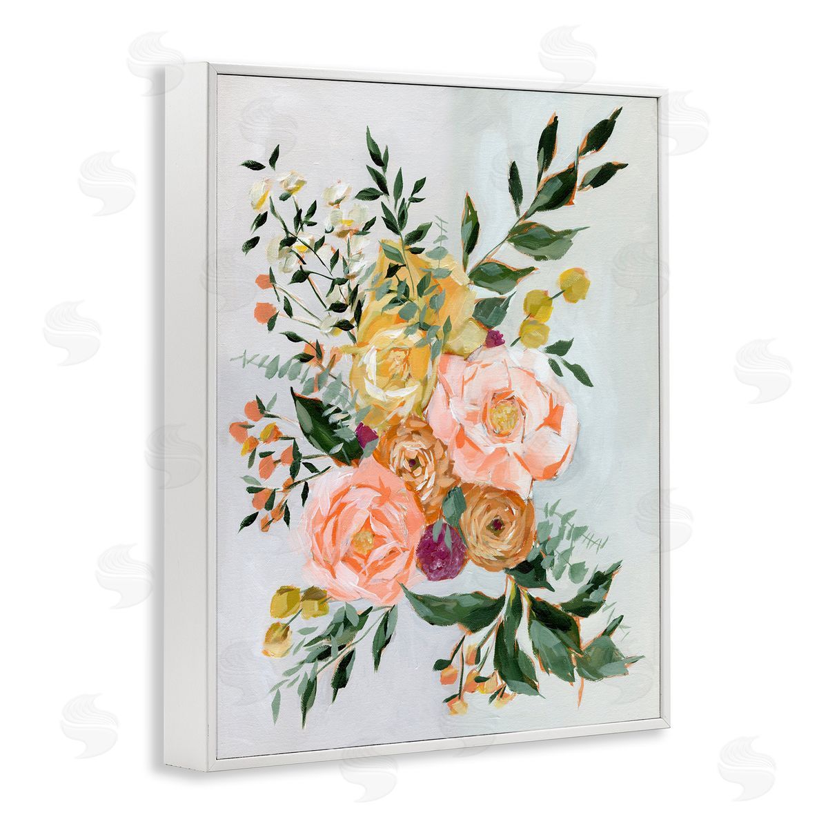 Annie Quigley Brushed Bundle of Flowers Canvas Wall Art Print