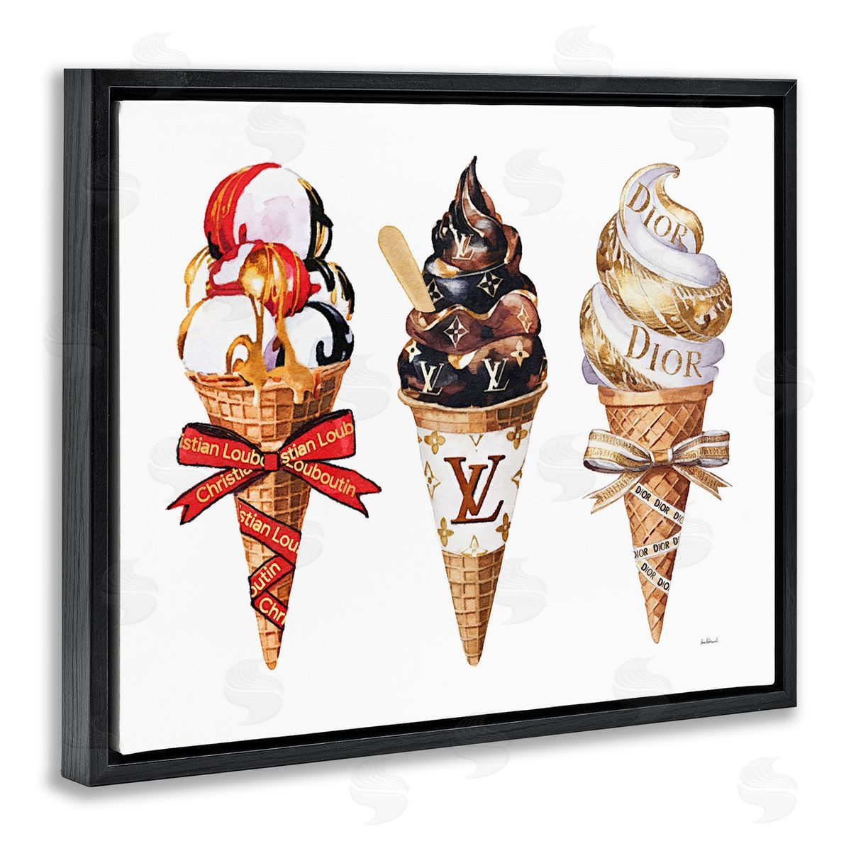 Amanda Greenwood Luxury Gourmet Ice Cream Canvas Wall Art Print