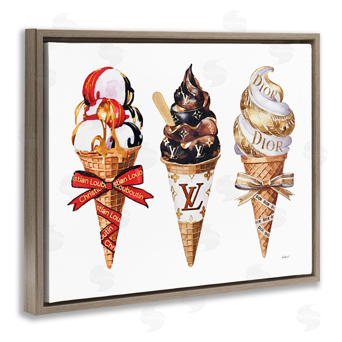 Amanda Greenwood Luxury Gourmet Ice Cream Canvas Wall Art Print