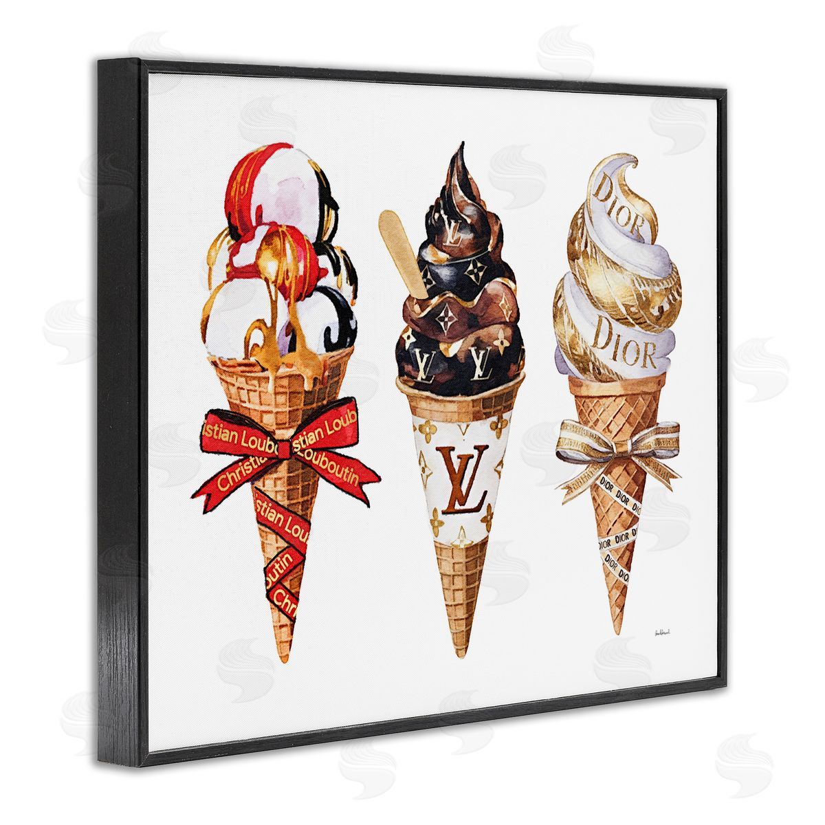 Amanda Greenwood Luxury Gourmet Ice Cream Canvas Wall Art Print