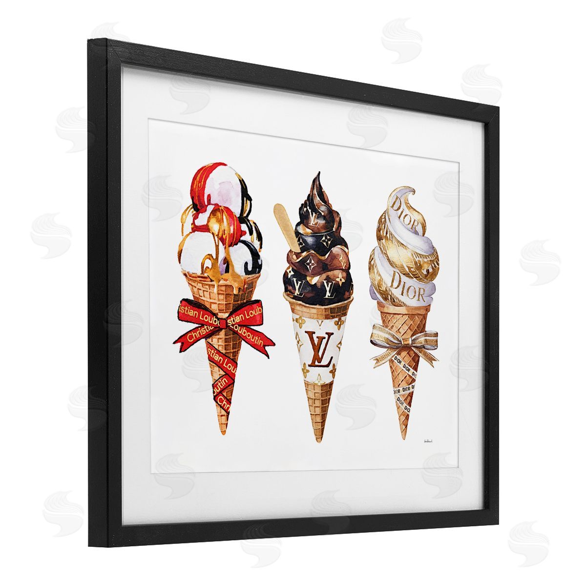 Amanda Greenwood Luxury Gourmet Ice Cream Canvas Wall Art Print