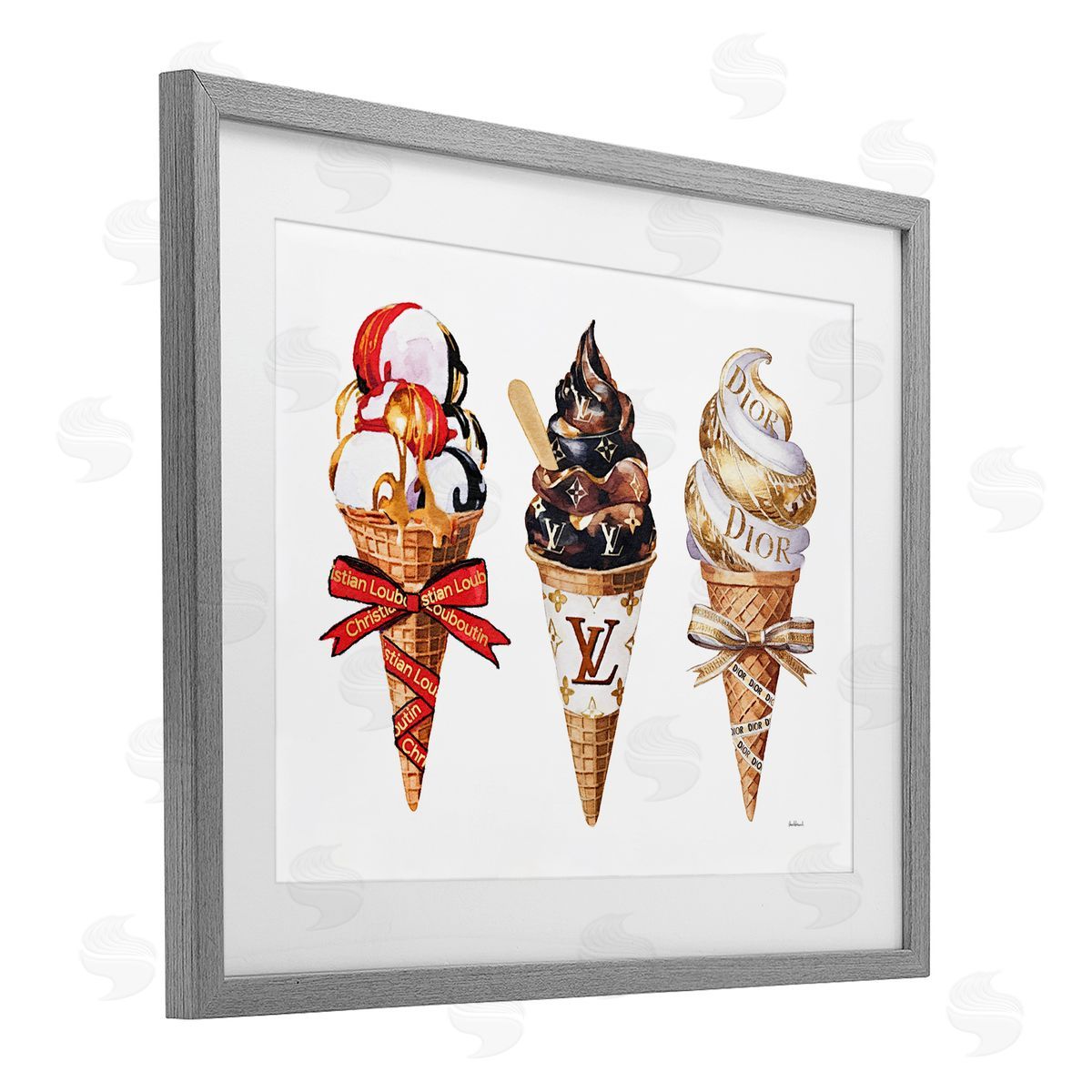 Amanda Greenwood Luxury Gourmet Ice Cream Canvas Wall Art Print