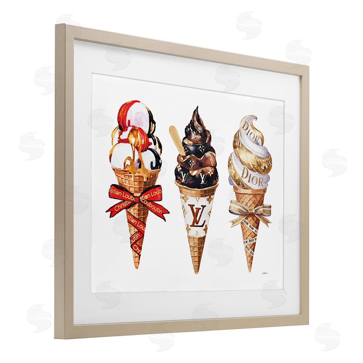 Amanda Greenwood Luxury Gourmet Ice Cream Canvas Wall Art Print
