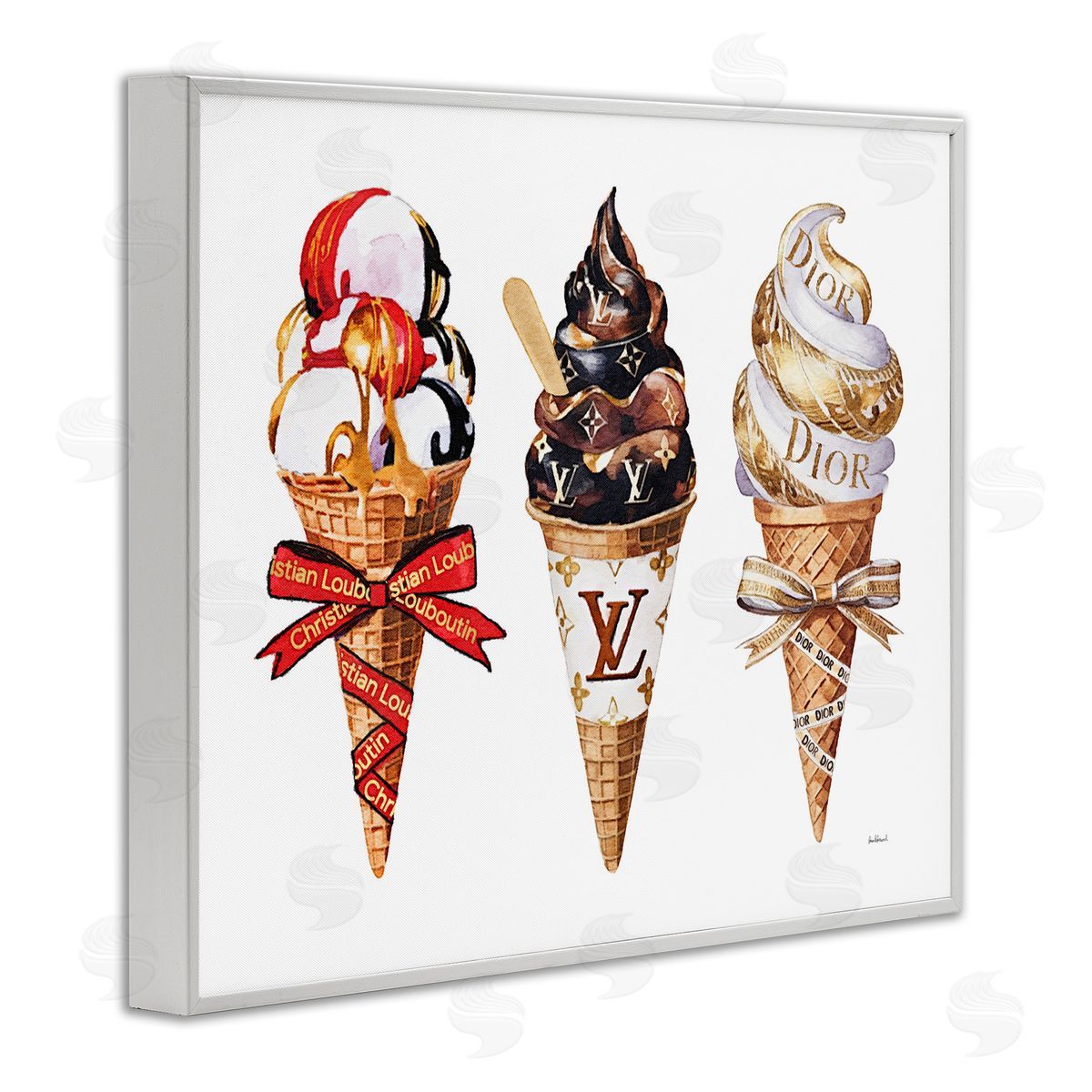 Amanda Greenwood Luxury Gourmet Ice Cream Canvas Wall Art Print