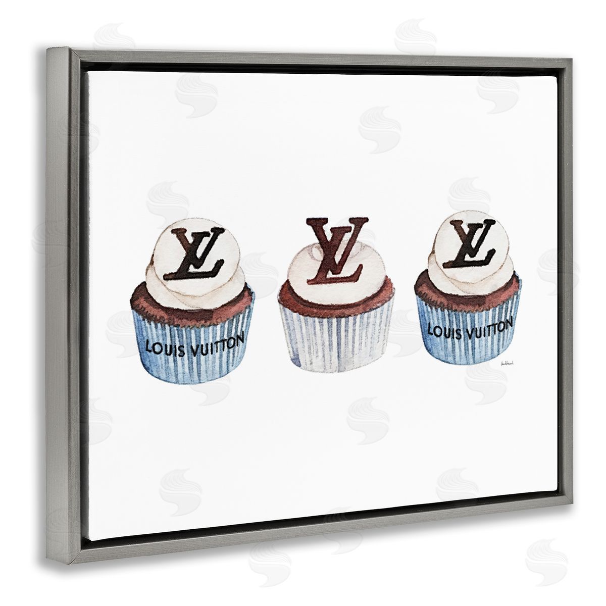 Amanda Greenwood Luxury Bakery Cupcake Trio Canvas Wall Art Print