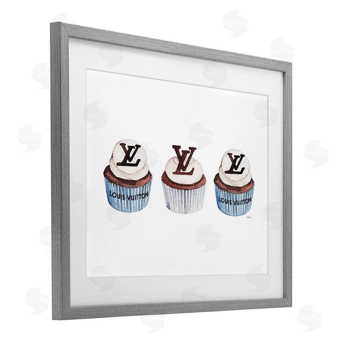 Amanda Greenwood Luxury Bakery Cupcake Trio Canvas Wall Art Print