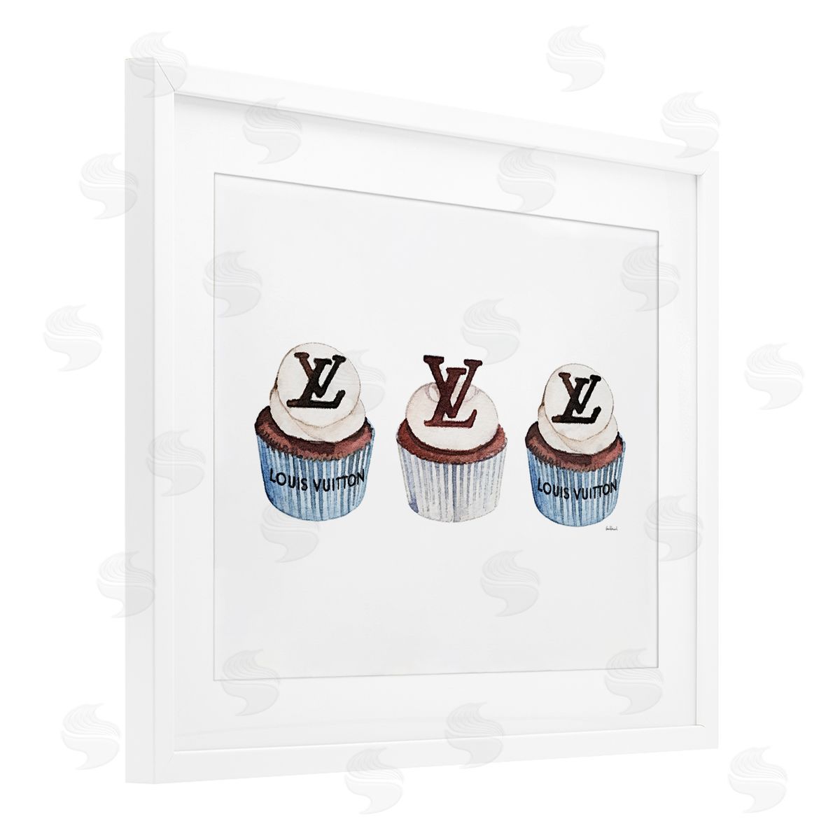 Amanda Greenwood Luxury Bakery Cupcake Trio Canvas Wall Art Print