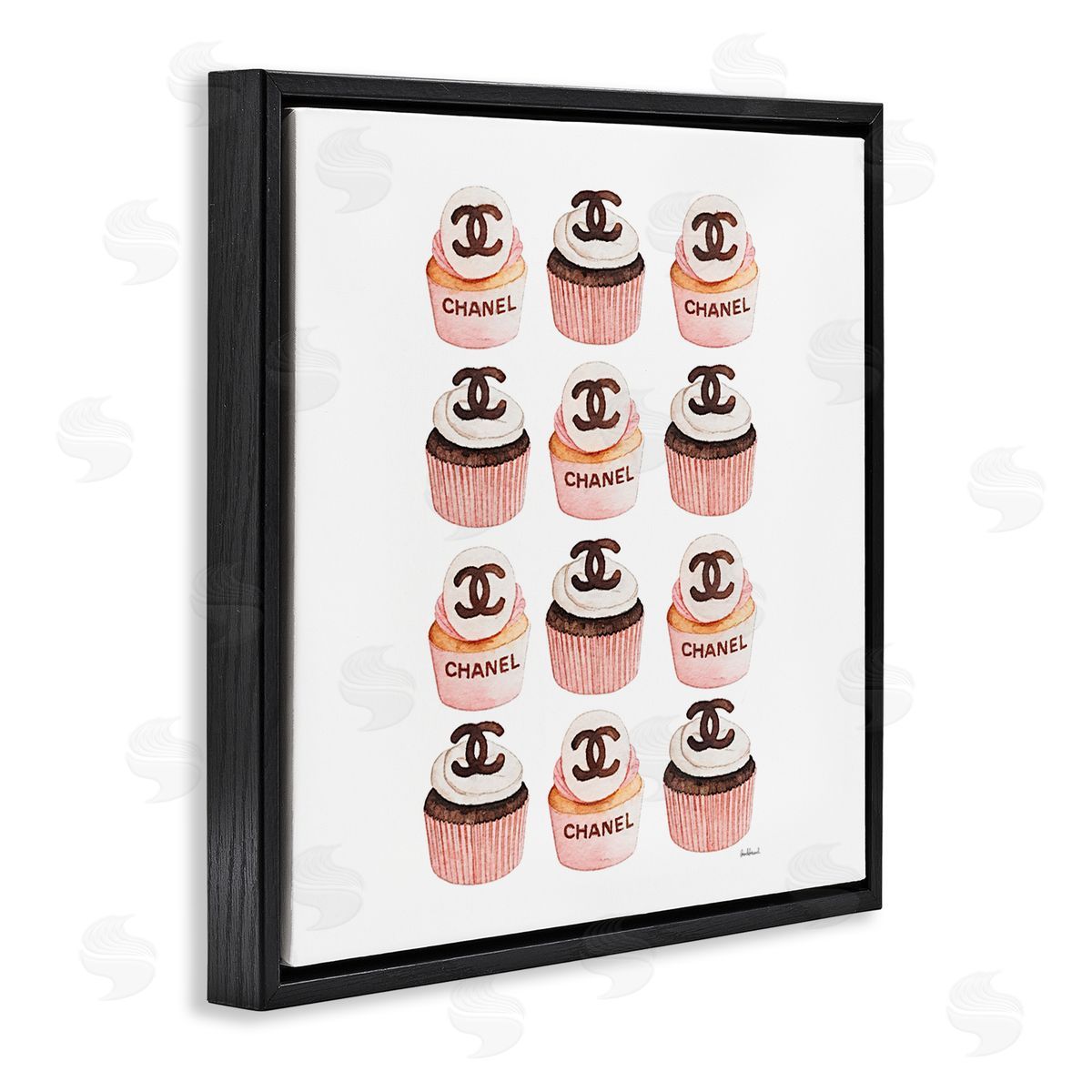 Amanda Greenwood Pink Glam Brand Cupcakes Canvas Wall Art Print