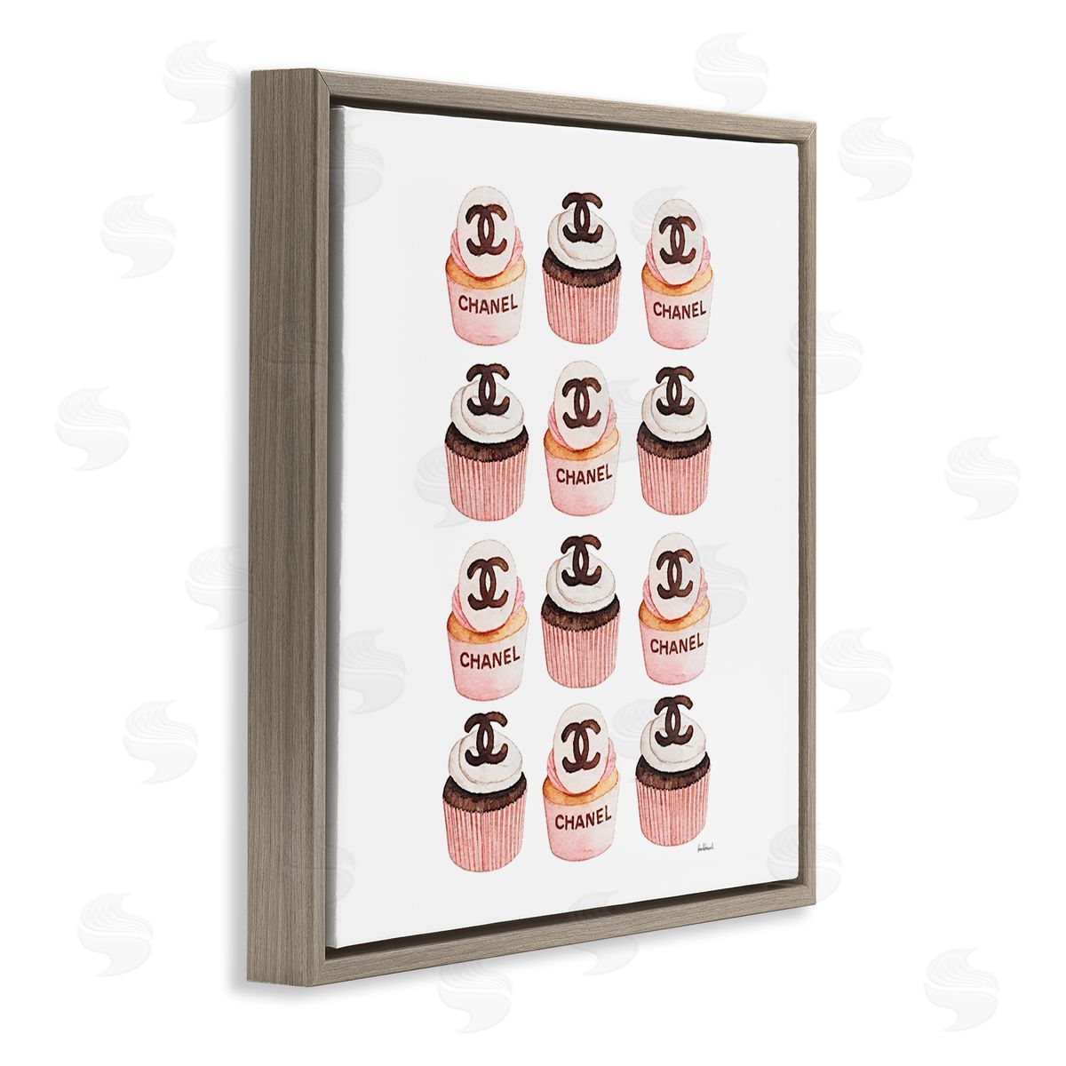 Amanda Greenwood Pink Glam Brand Cupcakes Canvas Wall Art Print