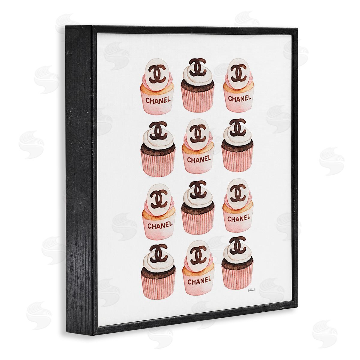 Amanda Greenwood Pink Glam Brand Cupcakes Canvas Wall Art Print