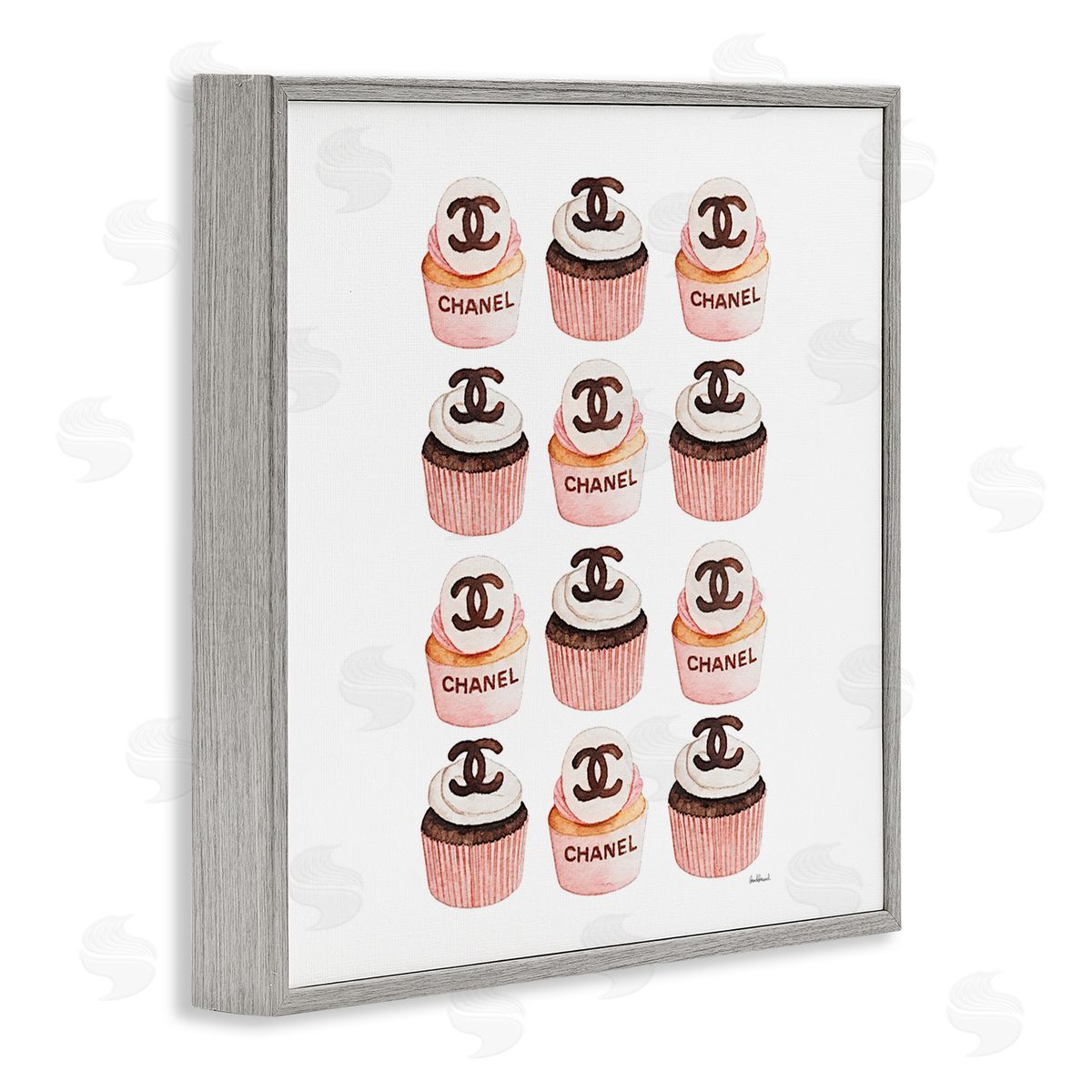 Amanda Greenwood Pink Glam Brand Cupcakes Canvas Wall Art Print
