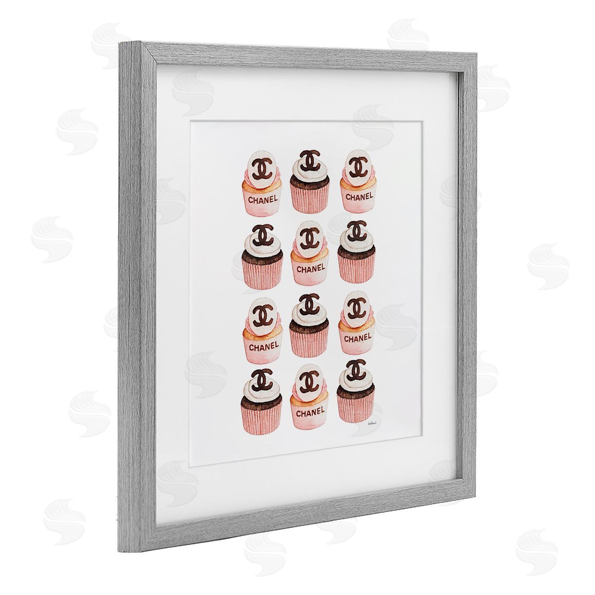 Amanda Greenwood Pink Glam Brand Cupcakes Canvas Wall Art Print