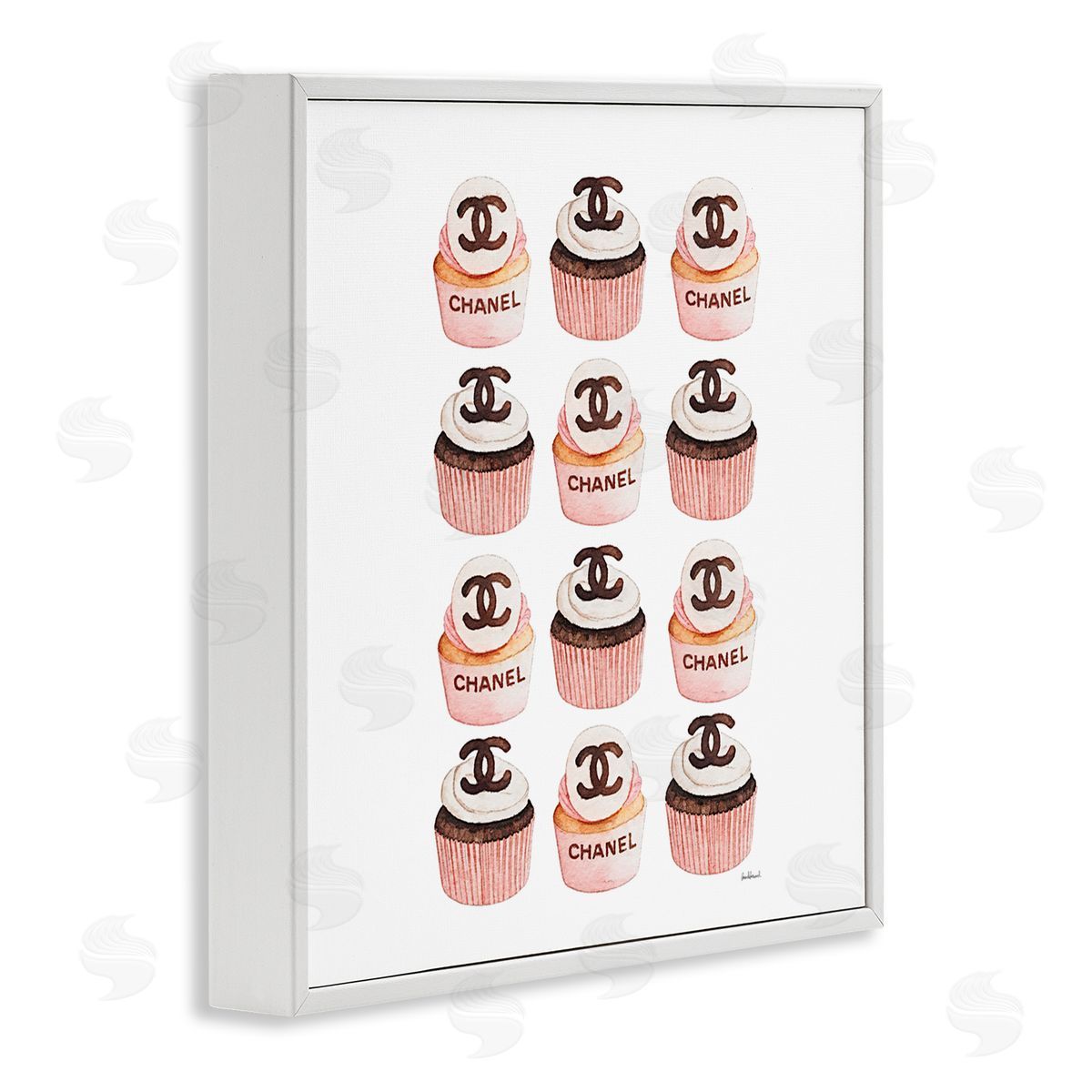 Amanda Greenwood Pink Glam Brand Cupcakes Canvas Wall Art Print