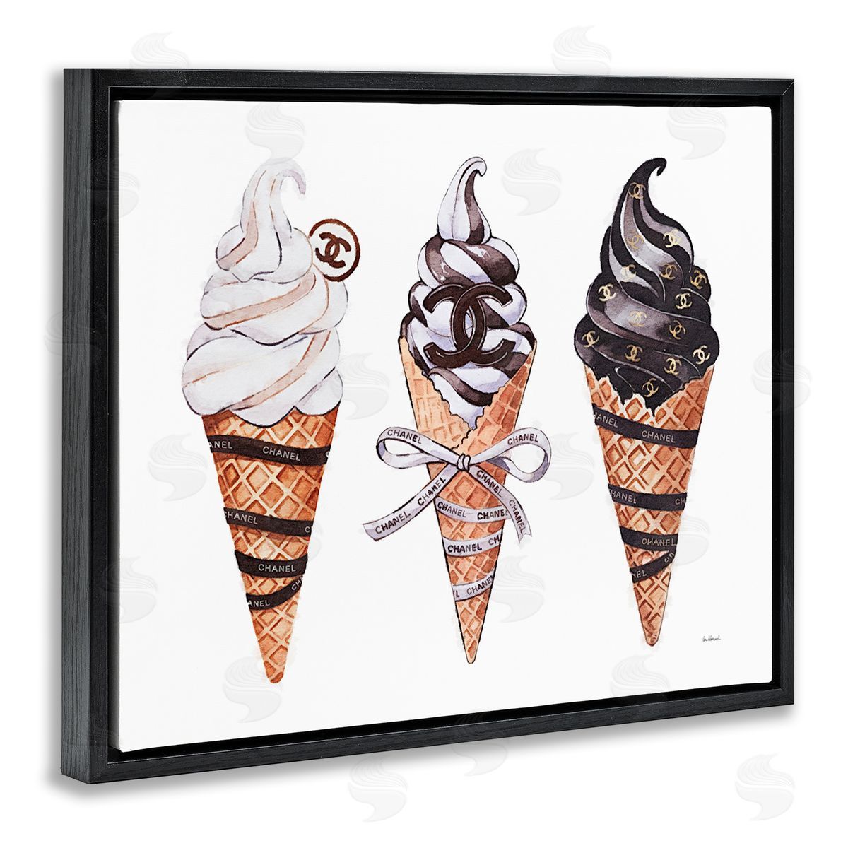 Amanda Greenwood Fashion Brand Ice Cream Canvas Wall Art Print