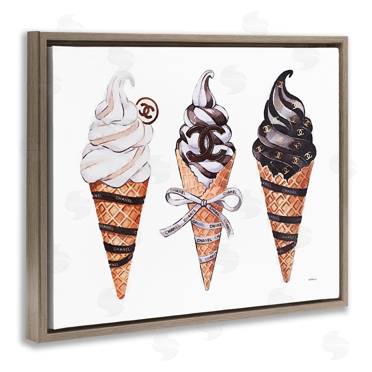 Amanda Greenwood Fashion Brand Ice Cream Canvas Wall Art Print