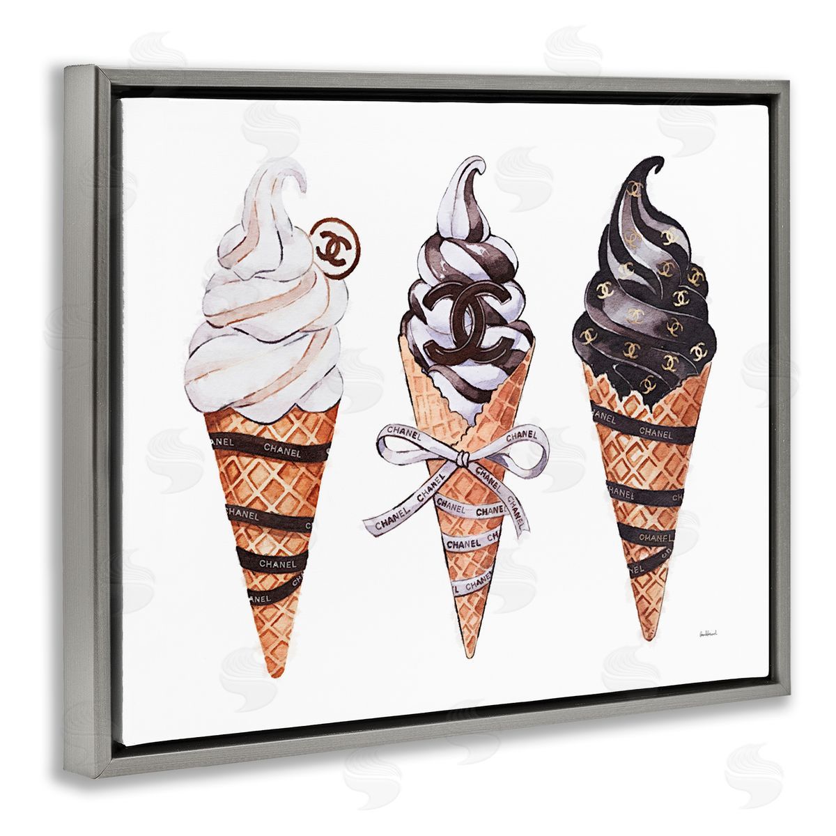 Amanda Greenwood Fashion Brand Ice Cream Canvas Wall Art Print